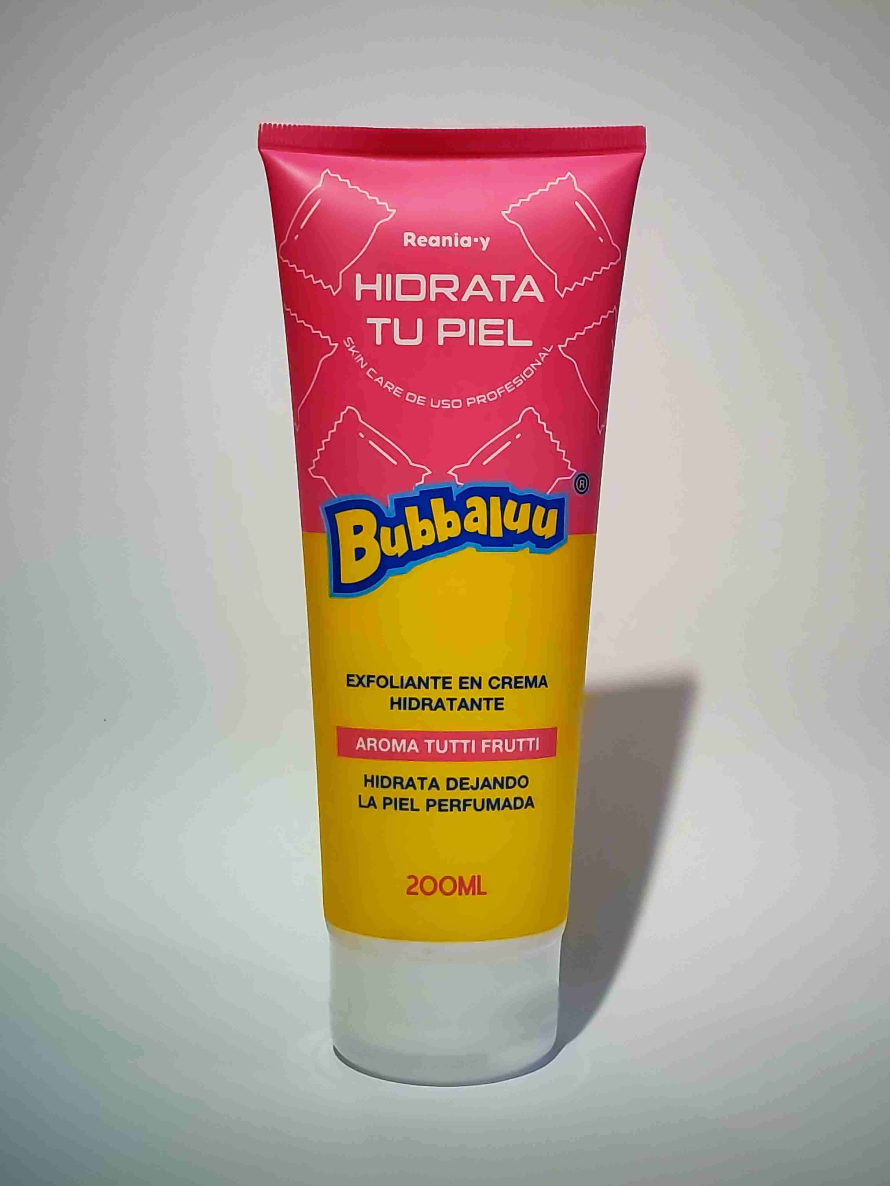 Exfoliante en crema hidratante Bubbaluu