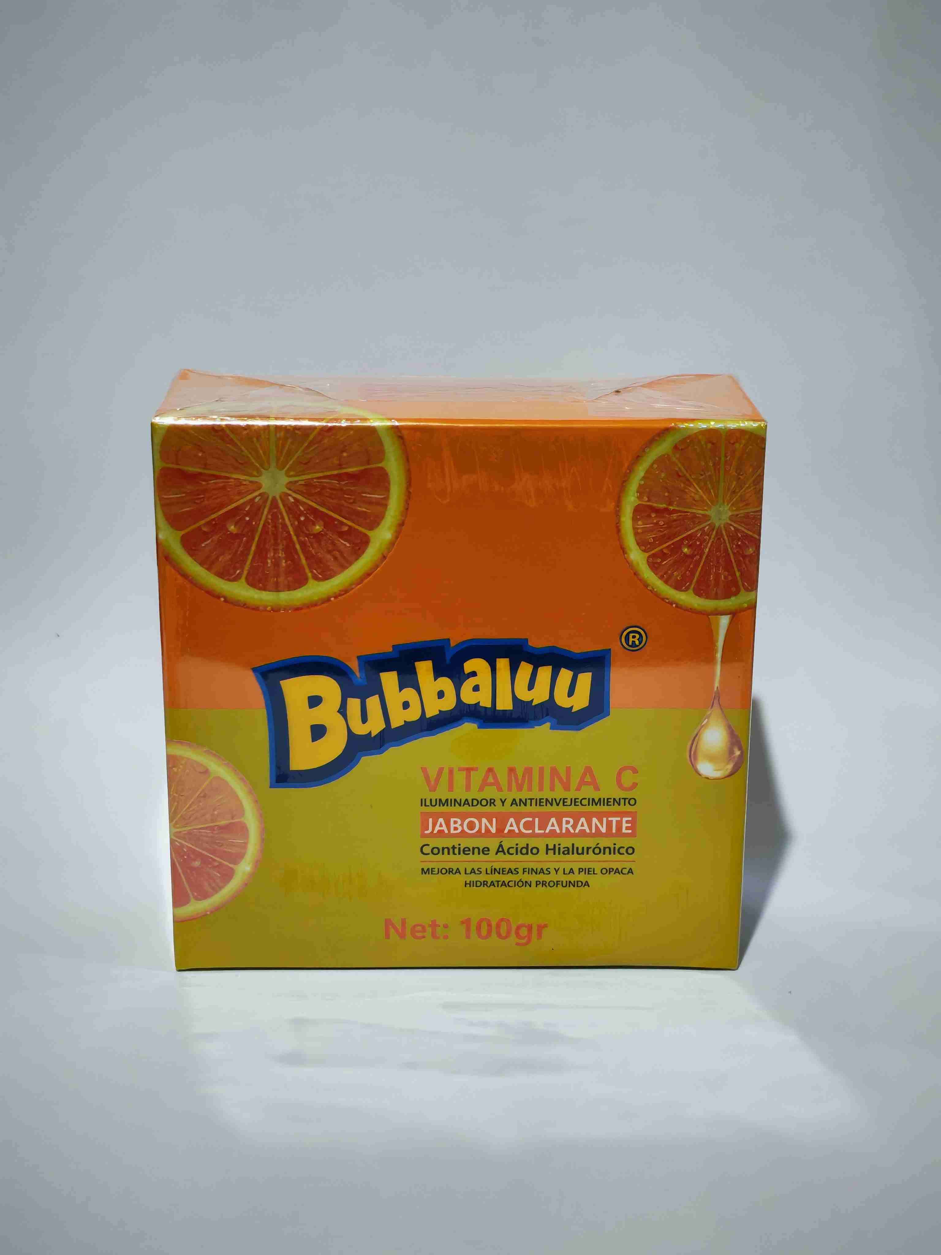 Jabón aclarador Bubbaluu Vitamina C 100g