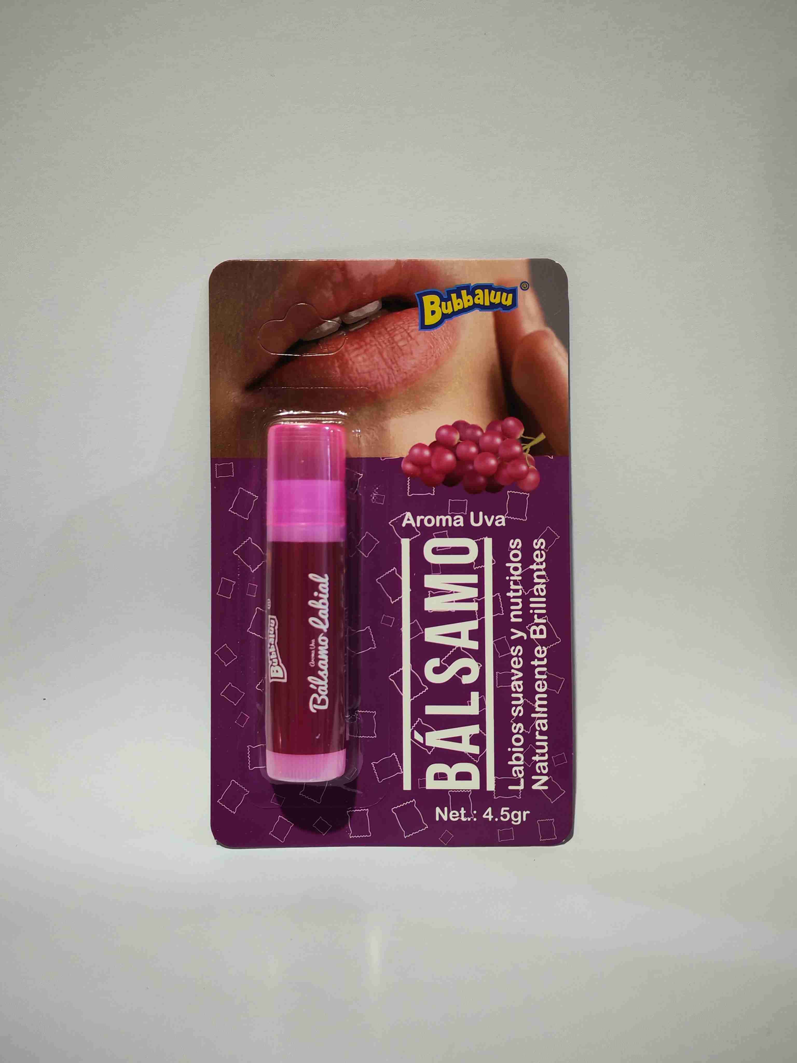 Bálsamo labial Bubbaluu aroma uva