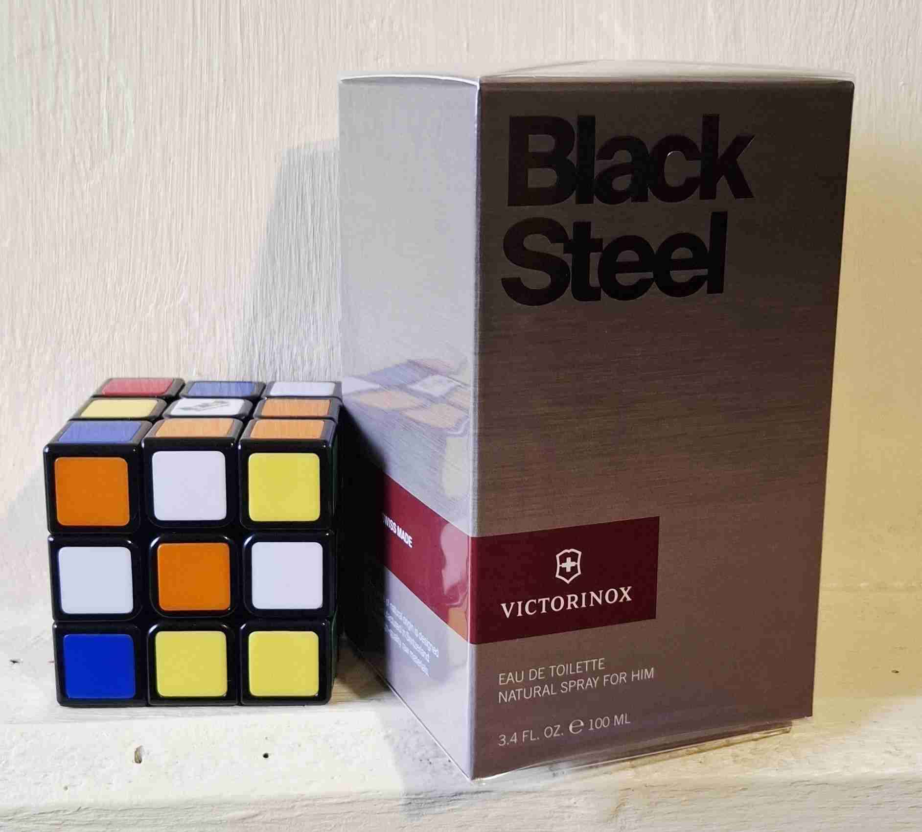 VICTORINOX BLACK STEEL 100 ml HOMBRE 😃