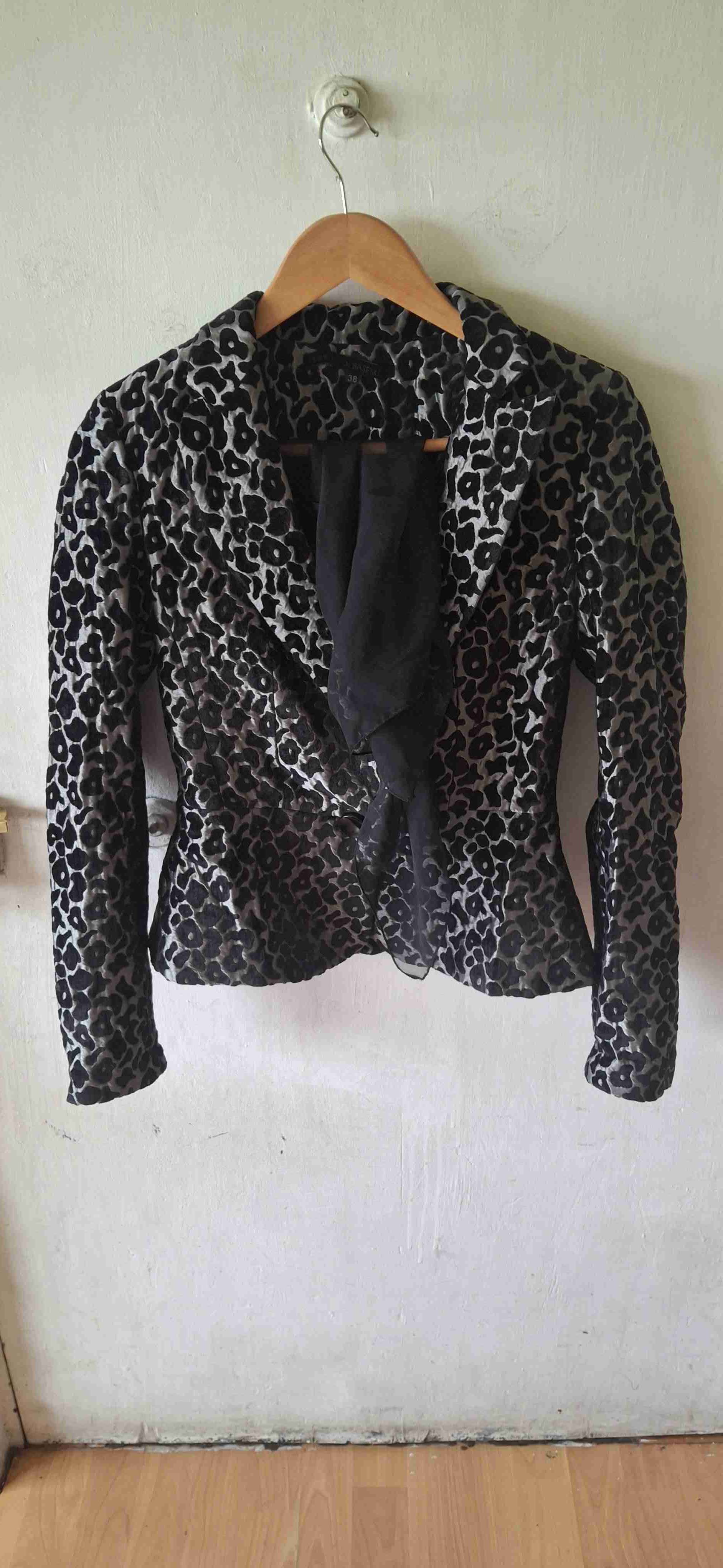 Blazer con estampado de leopardo