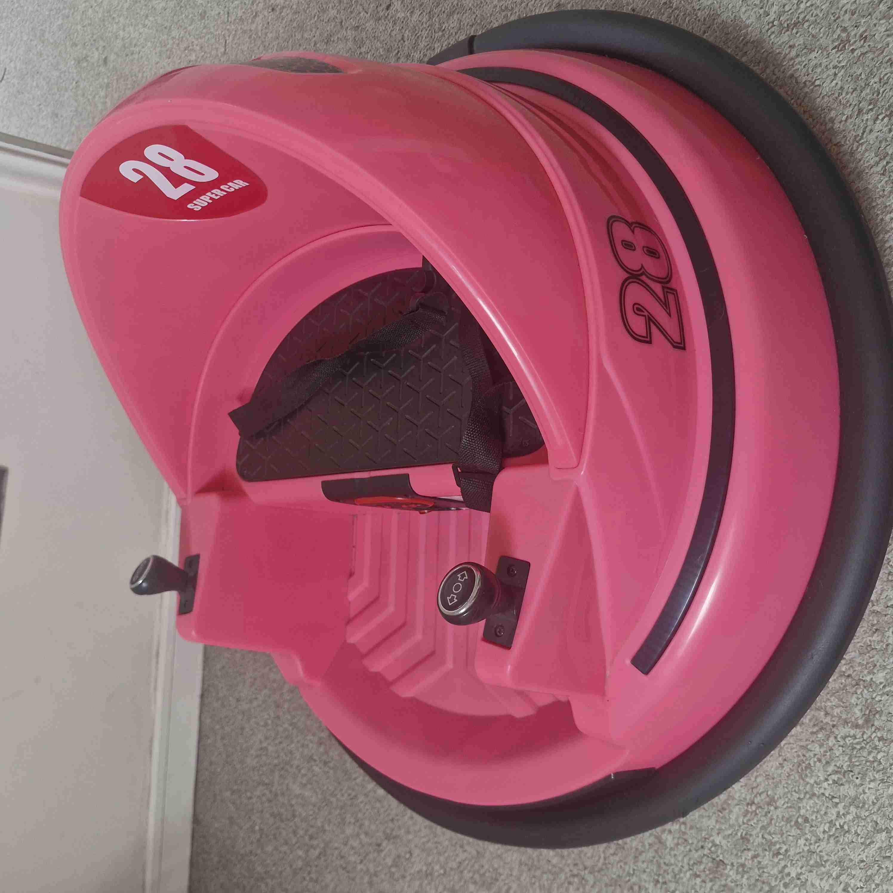 Auto eléctrico infantil rosa