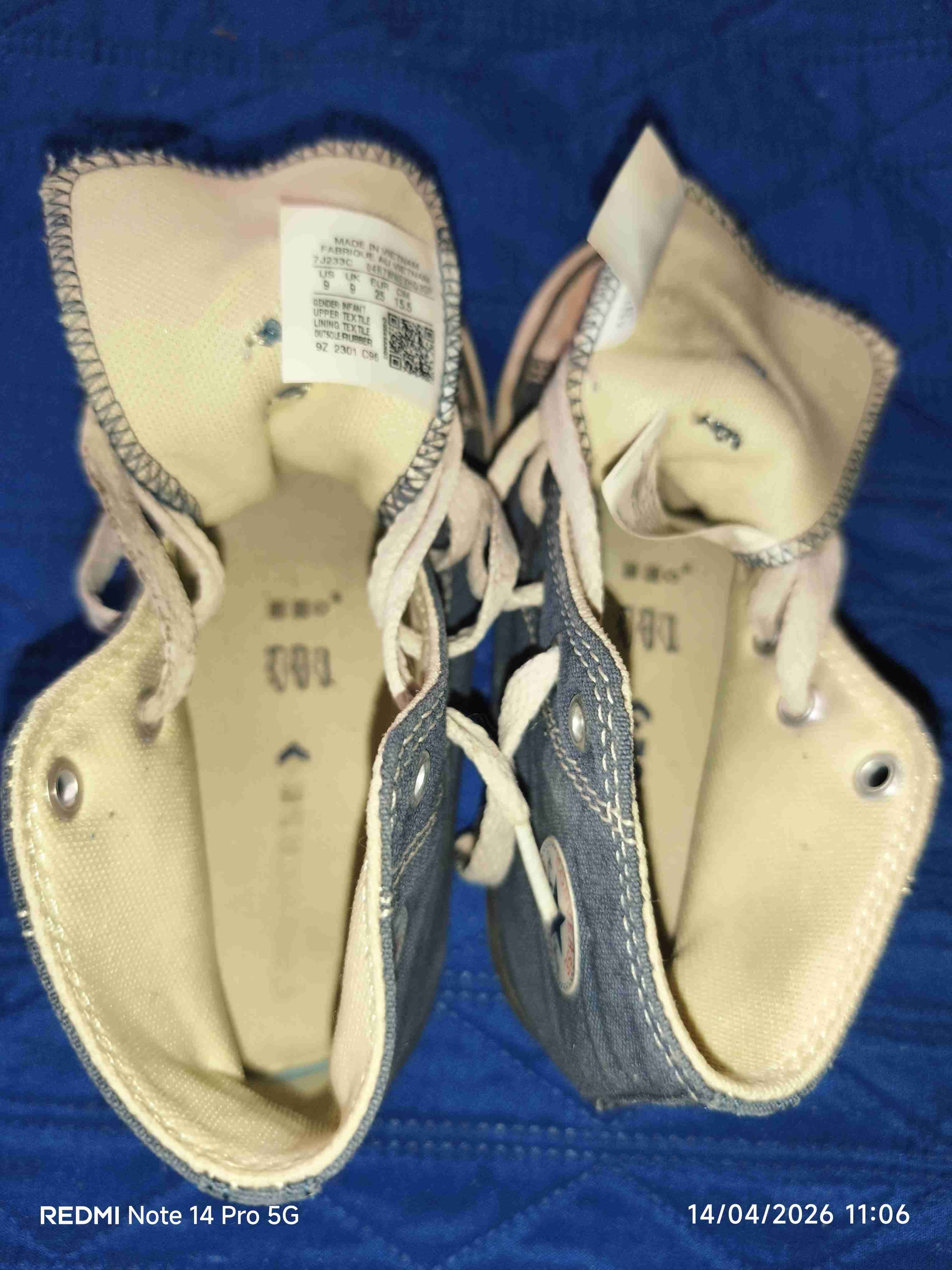 Zapatos converse tipo chapulina para niños