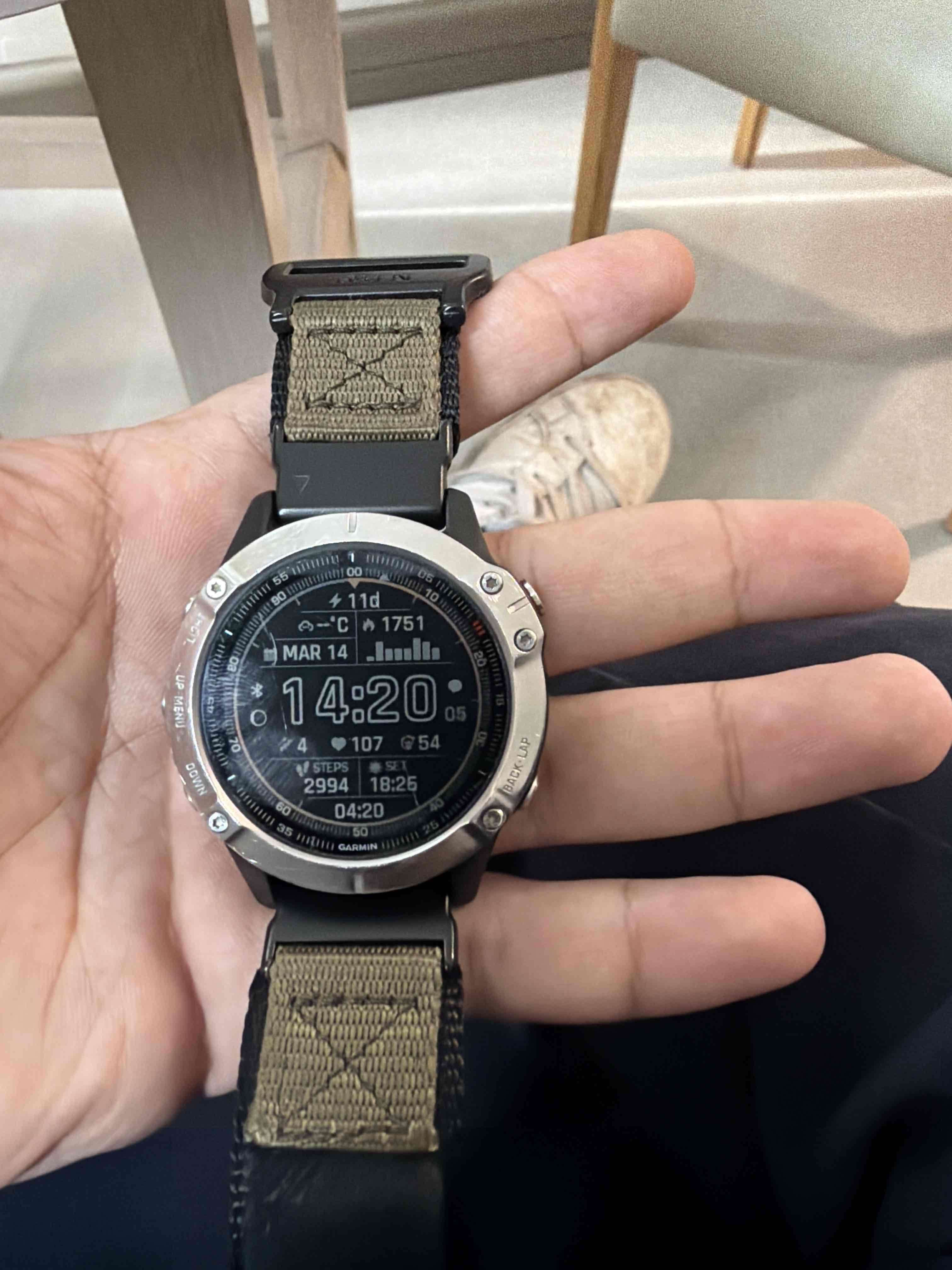 Reloj inteligente táctico Garmin Fenix 6