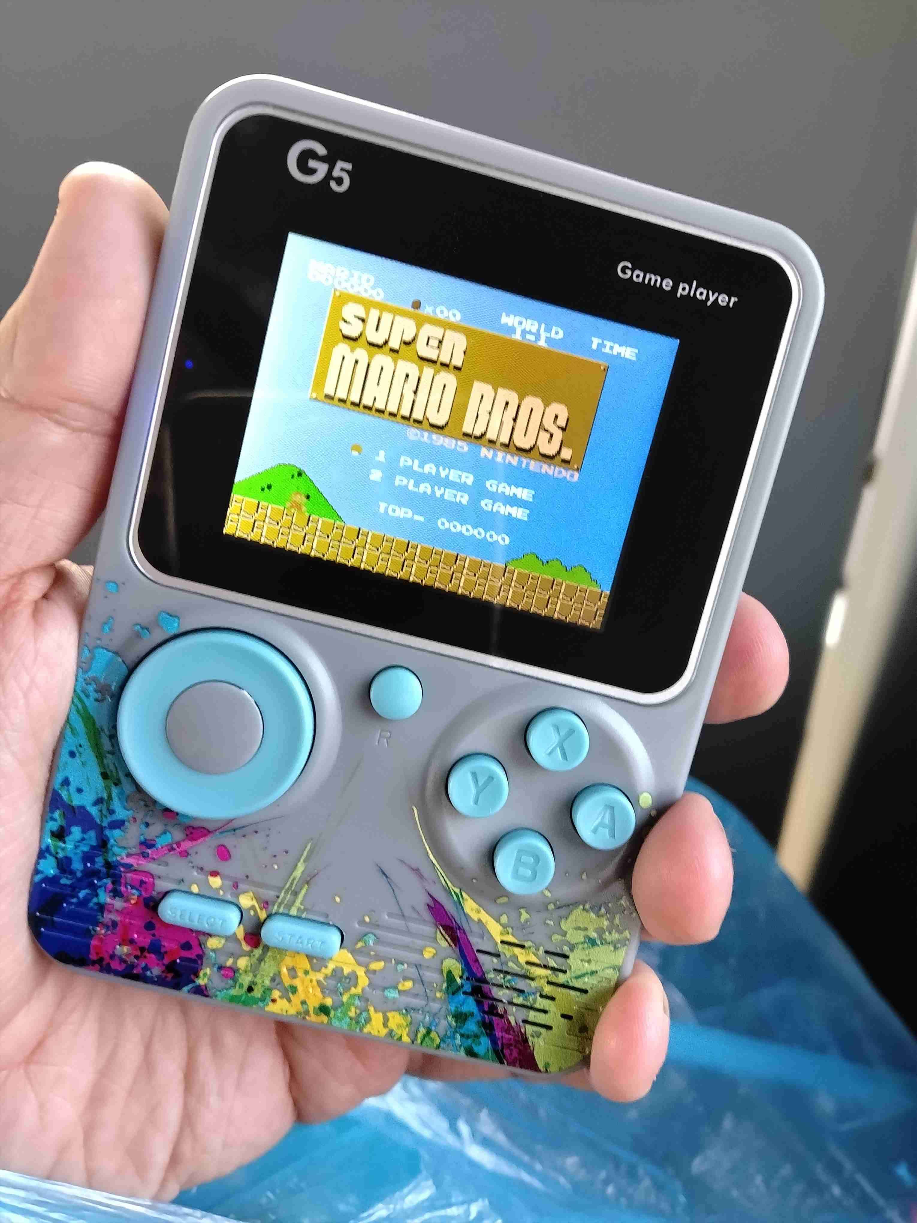 Consola portátil G5 multijuegos retro 8 bits NES