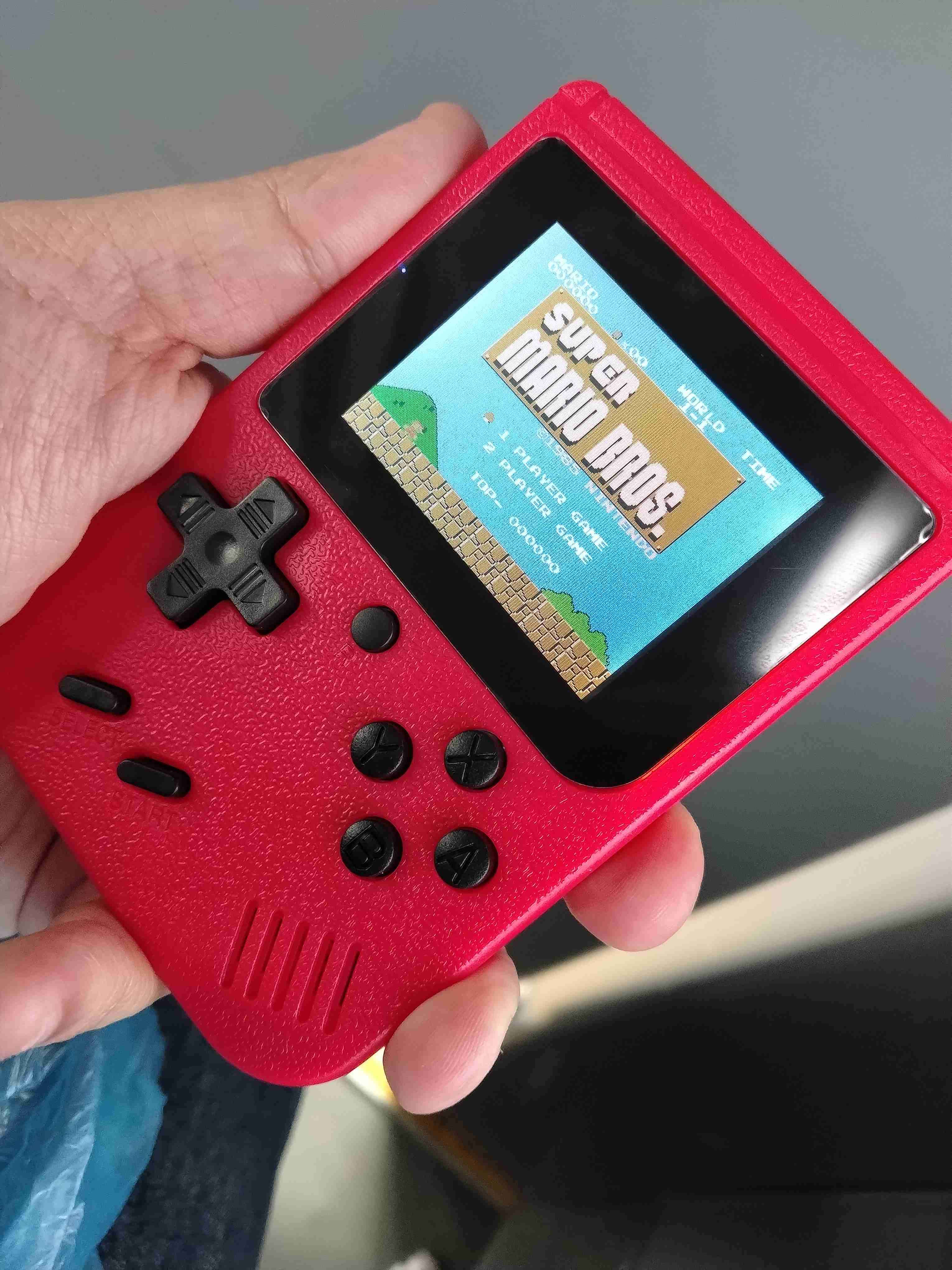 Consola portátil retro roja NES 8 bits 400 juegos