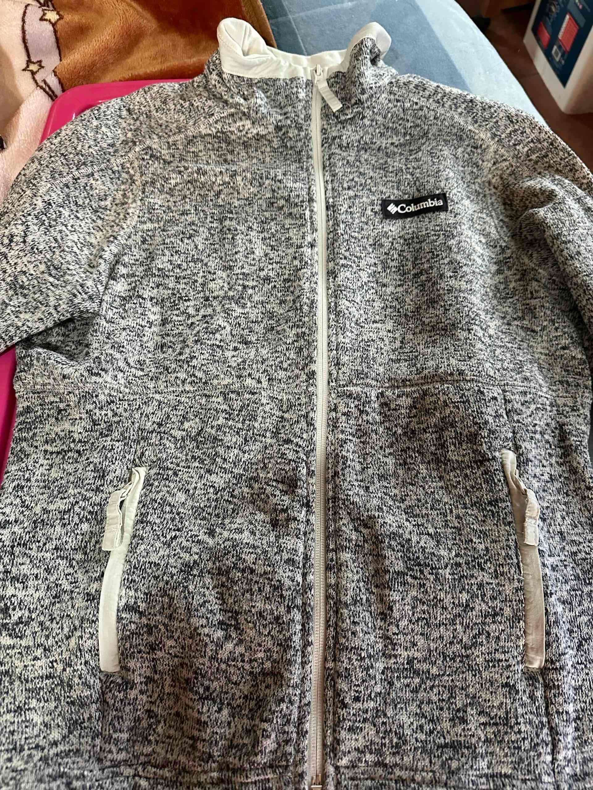 Chaqueta de lana Columbia gris