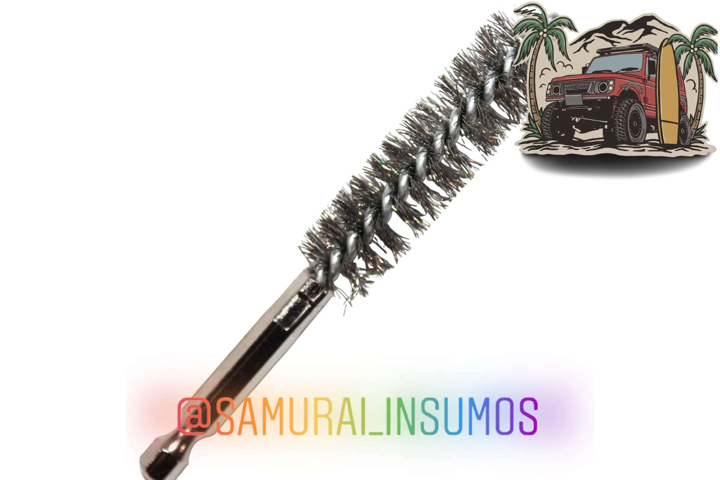 Cepillo Taladro -Metalico Abrasivo 1/4 Hexagonal