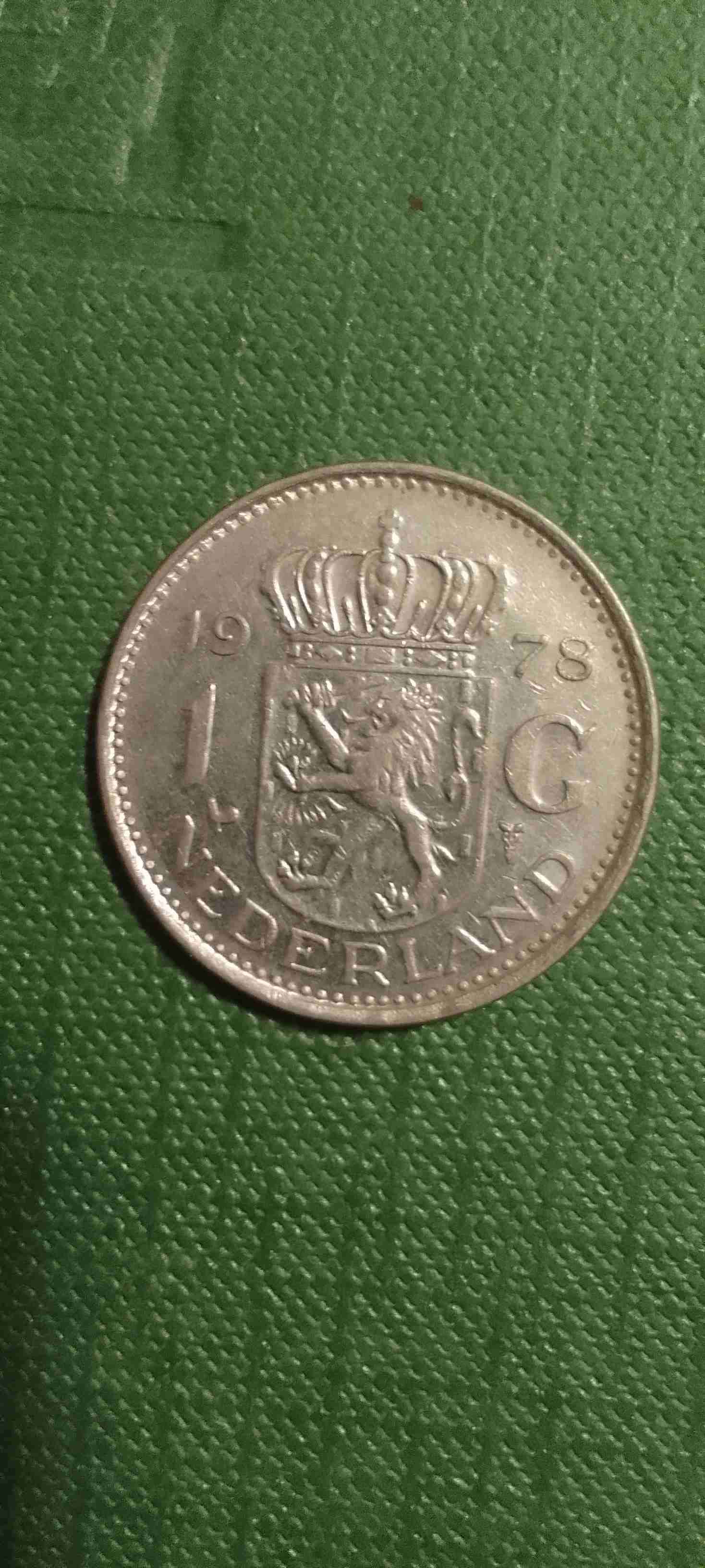 Moneda de Holanda 1 gulden 1978