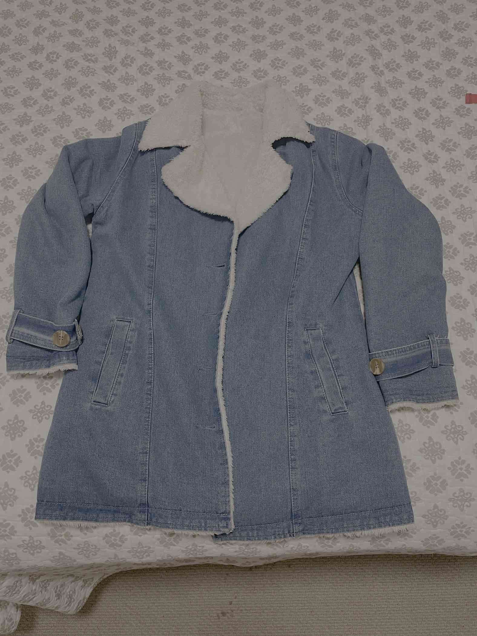 Abrigo de mezclilla con forro