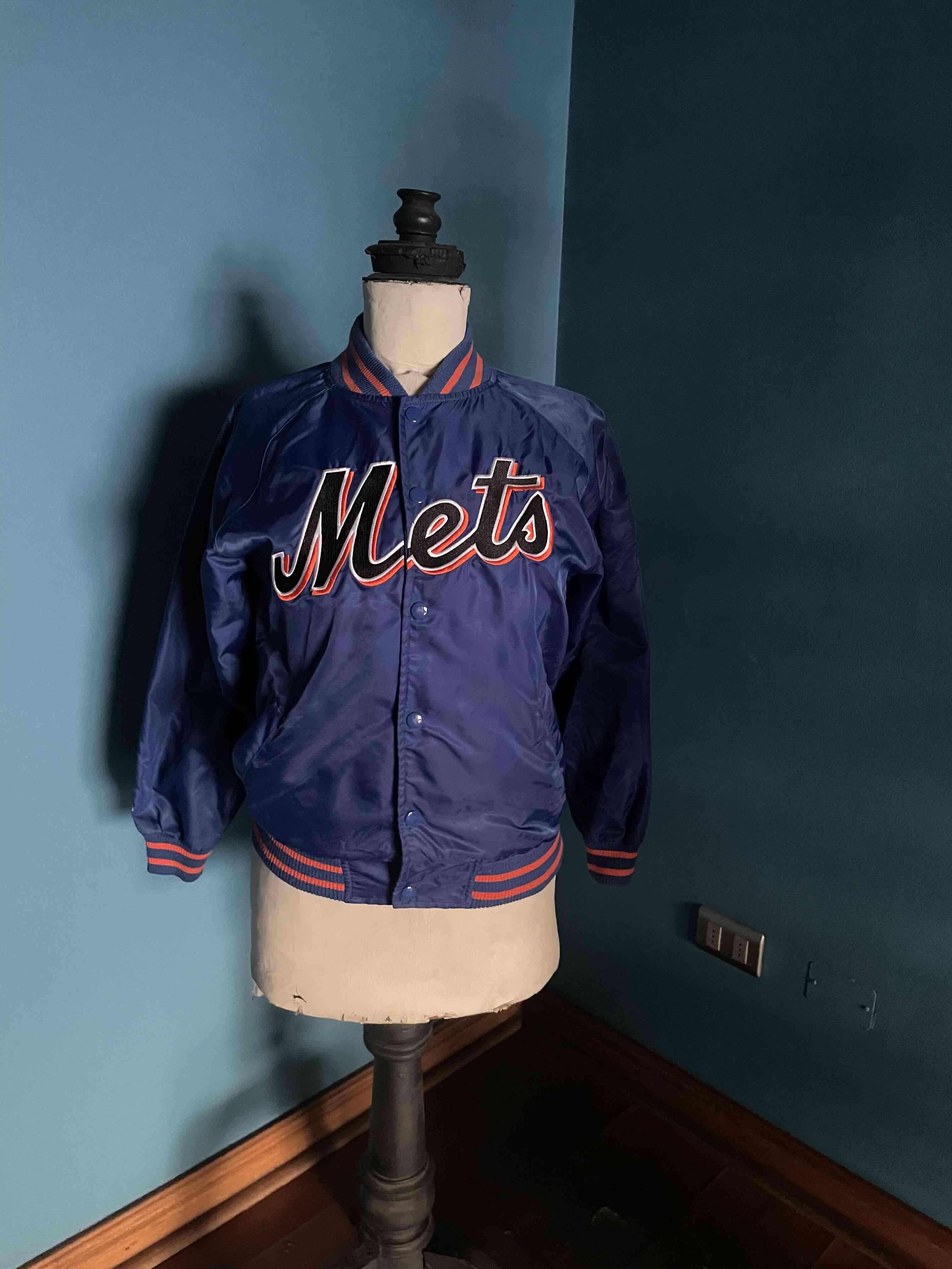 Chaqueta azul /naranjo original marca majestic