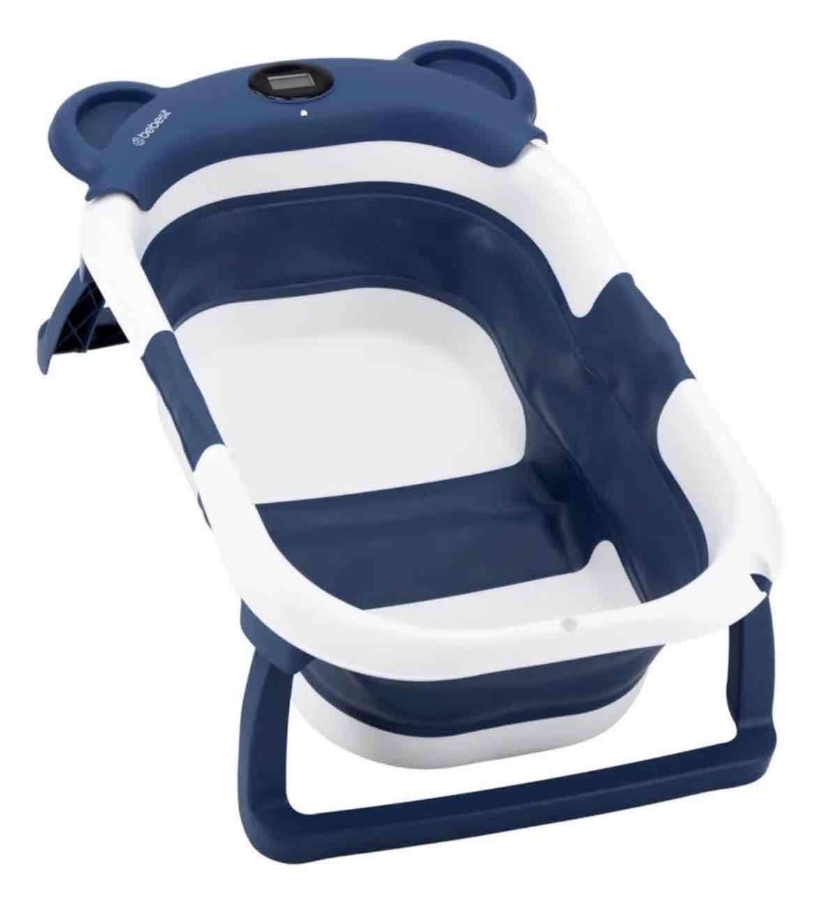 Tina de baño plegable azul