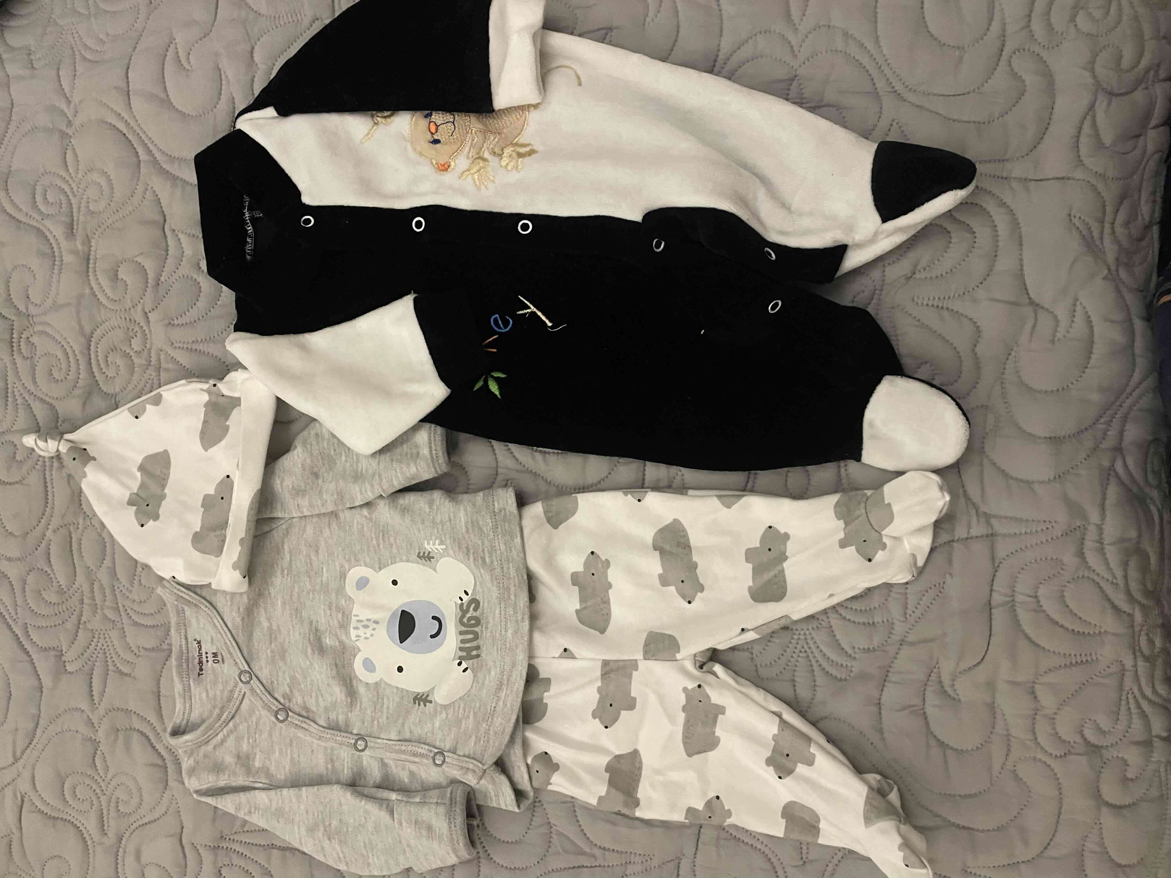 2 piezas Conjunto de bebé con gorro