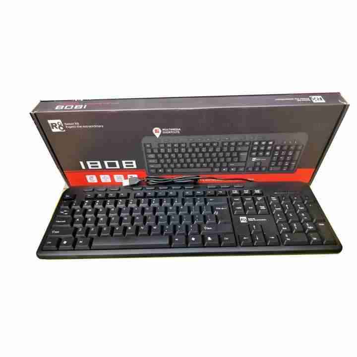 Teclado USB negro R8 1808