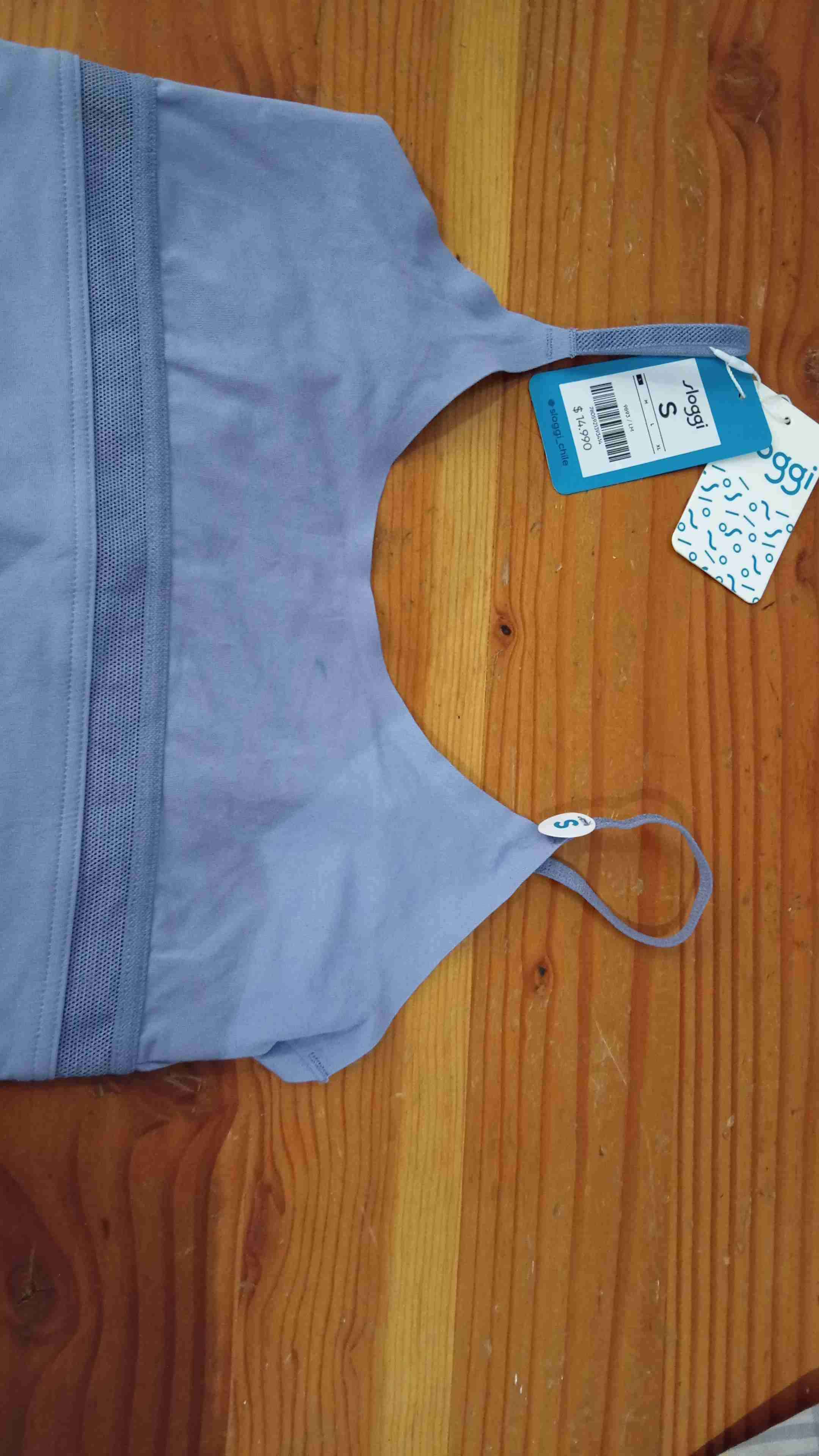 Top deportivo  algodón azul claro Sloggi S