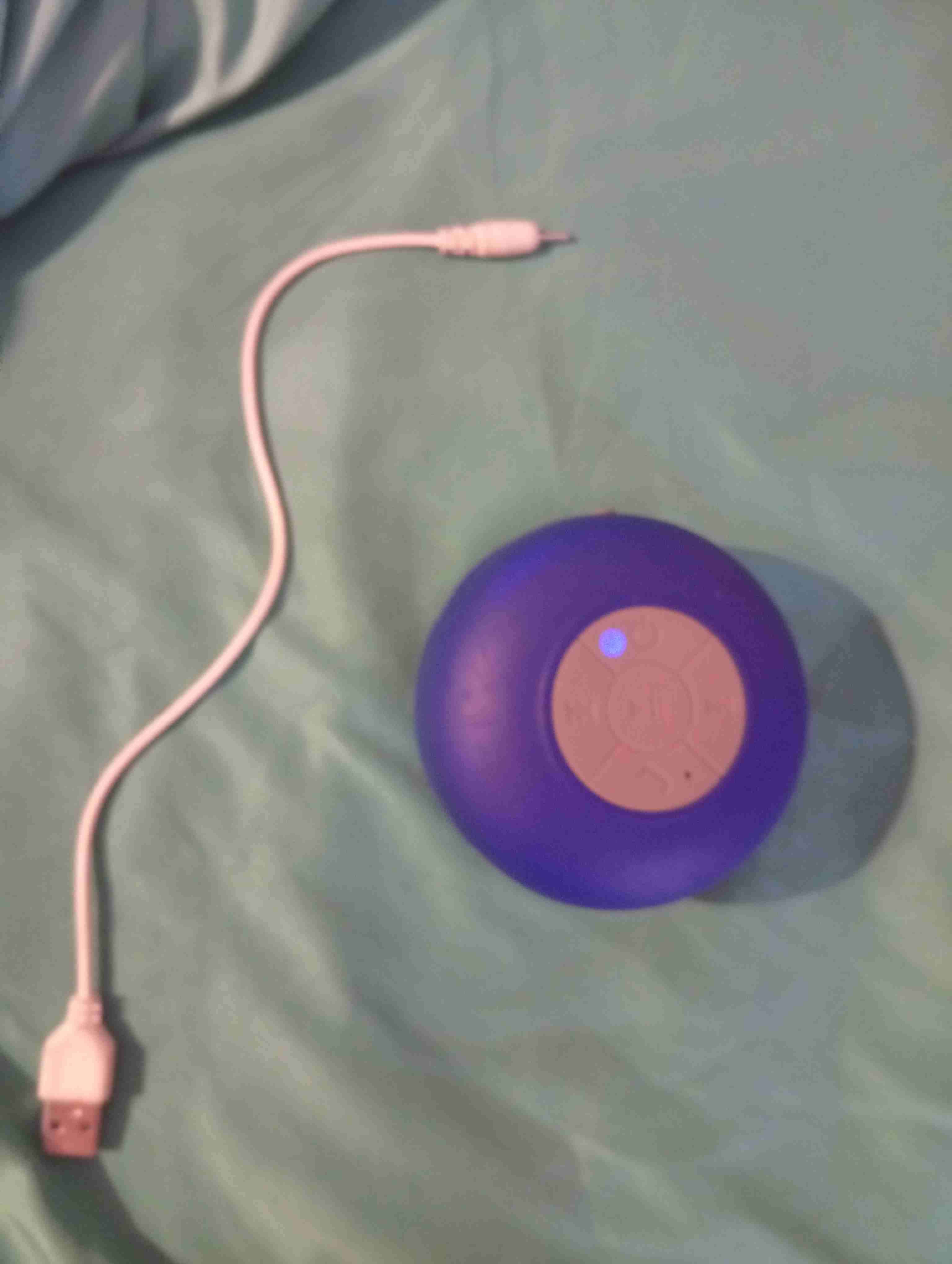 Parlante portátil Bluetooth azul