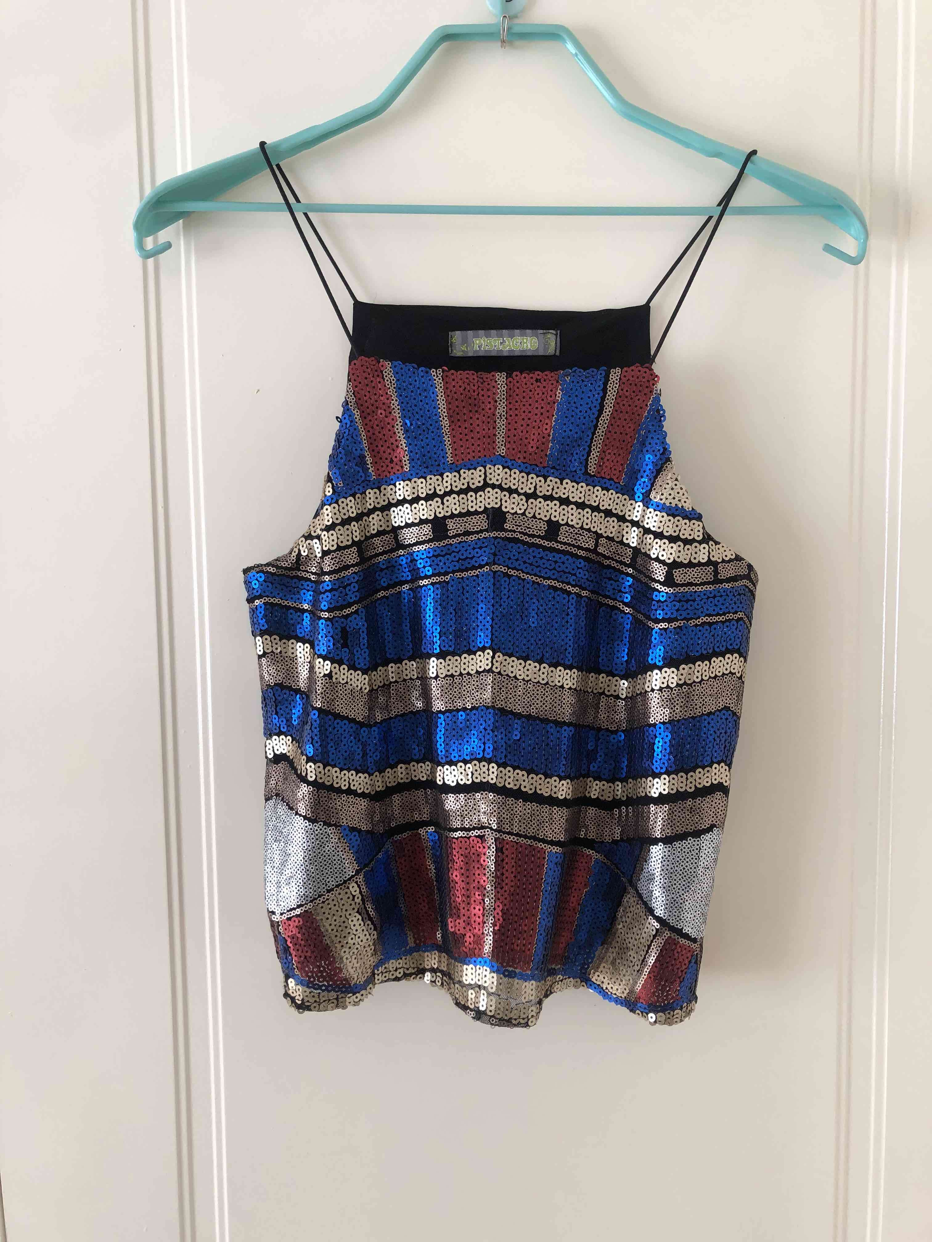 Top de lentejuelas brillante