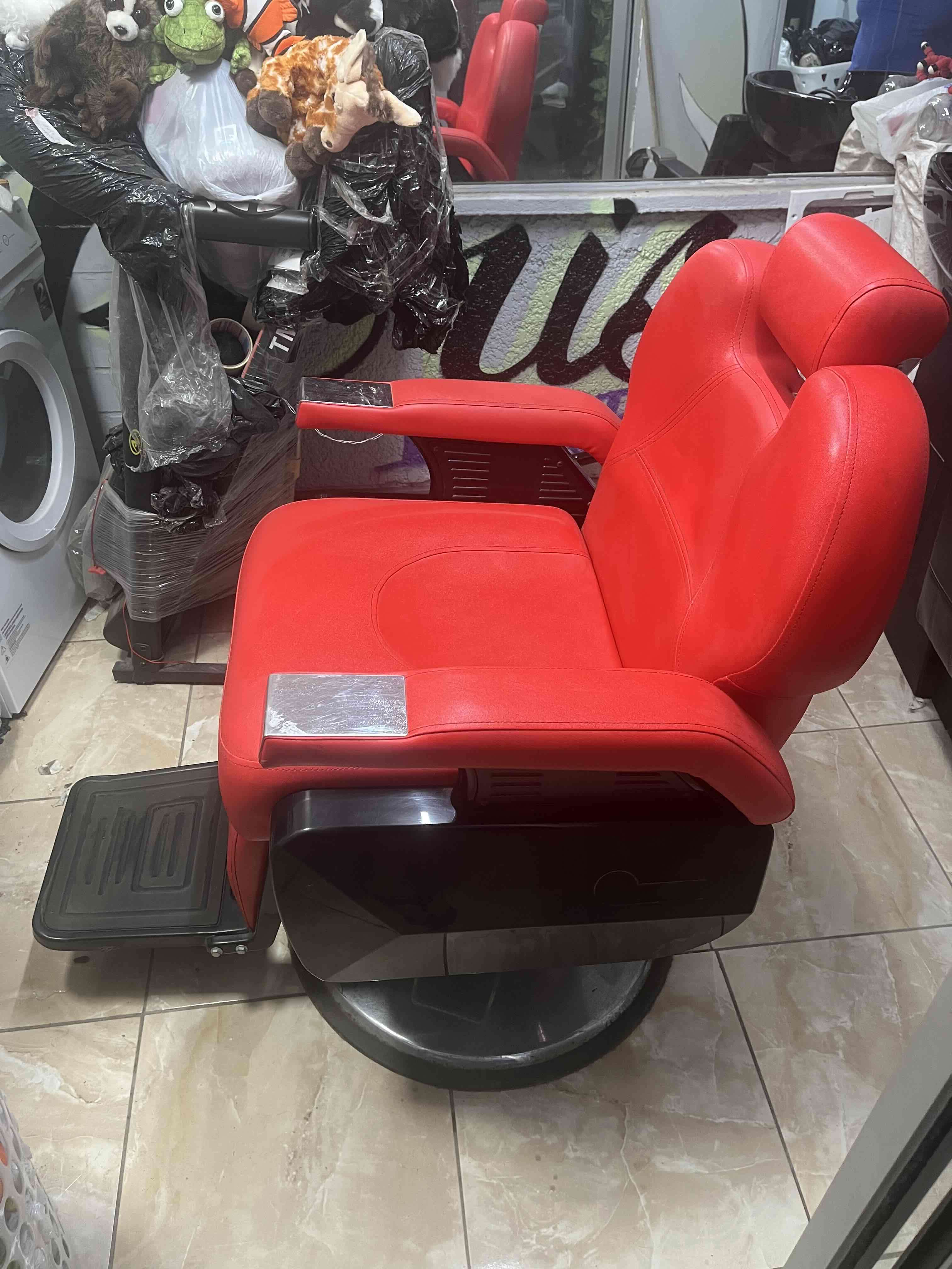 Sillón de peluquería o barbería tipo aviador - miniatura 2