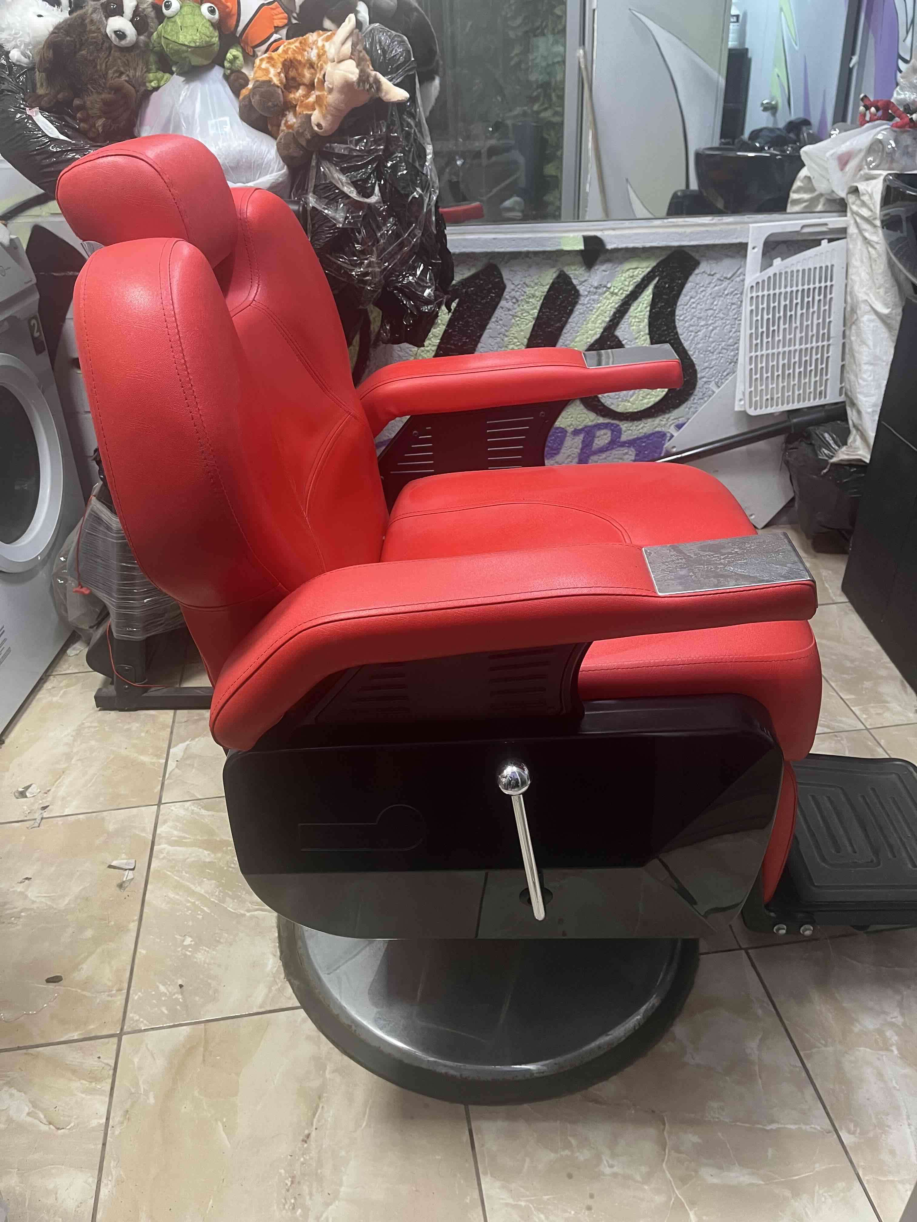 Sillón de peluquería o barbería tipo aviador - miniatura 4