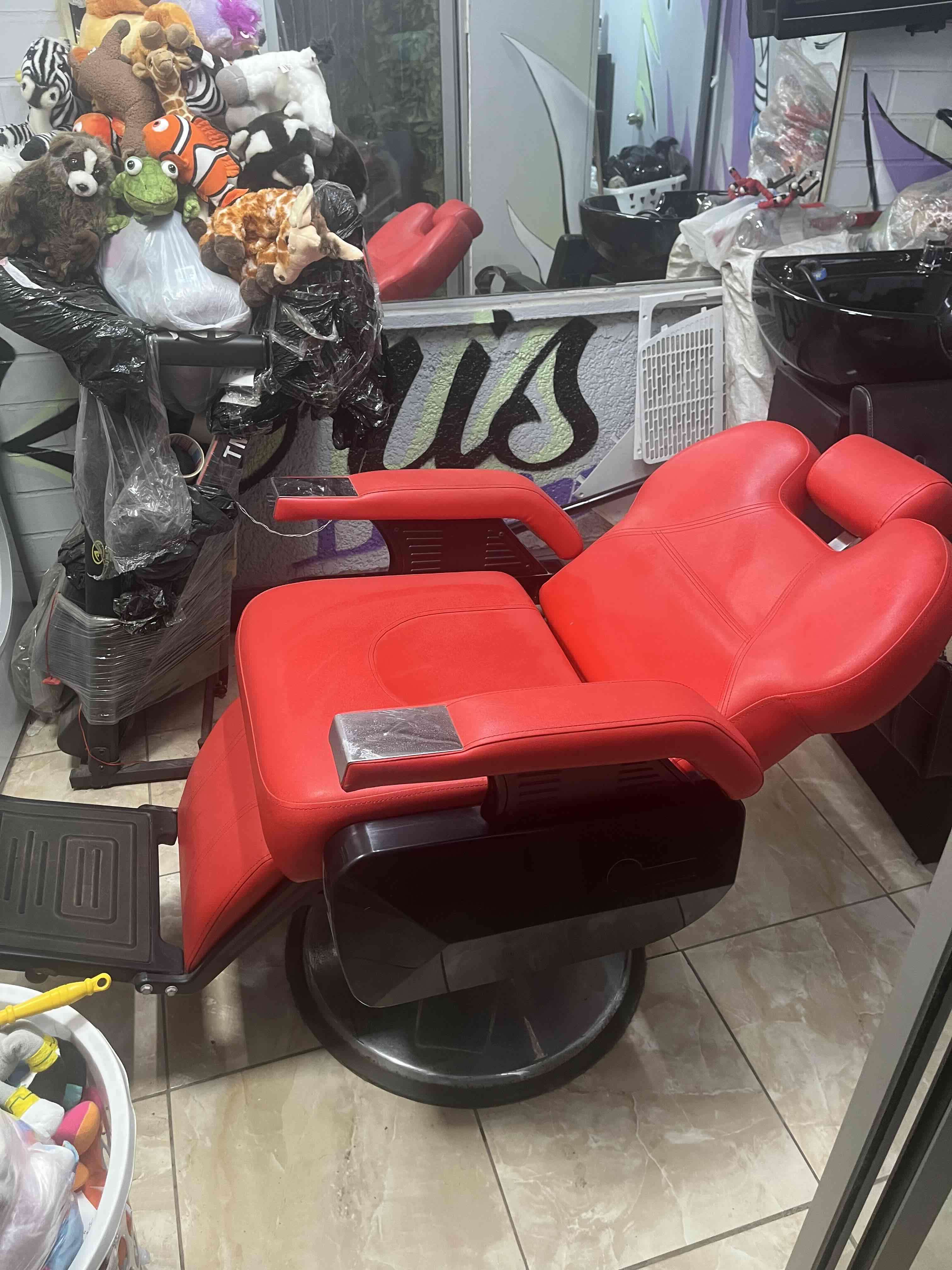 Sillón de peluquería o barbería tipo aviador - miniatura 5