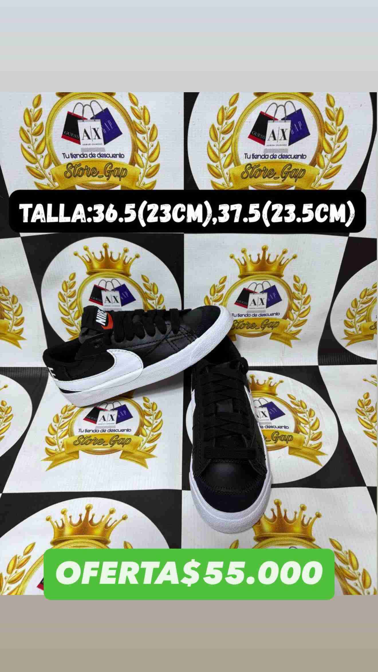 Zapatillas negras Nike talla 36.5