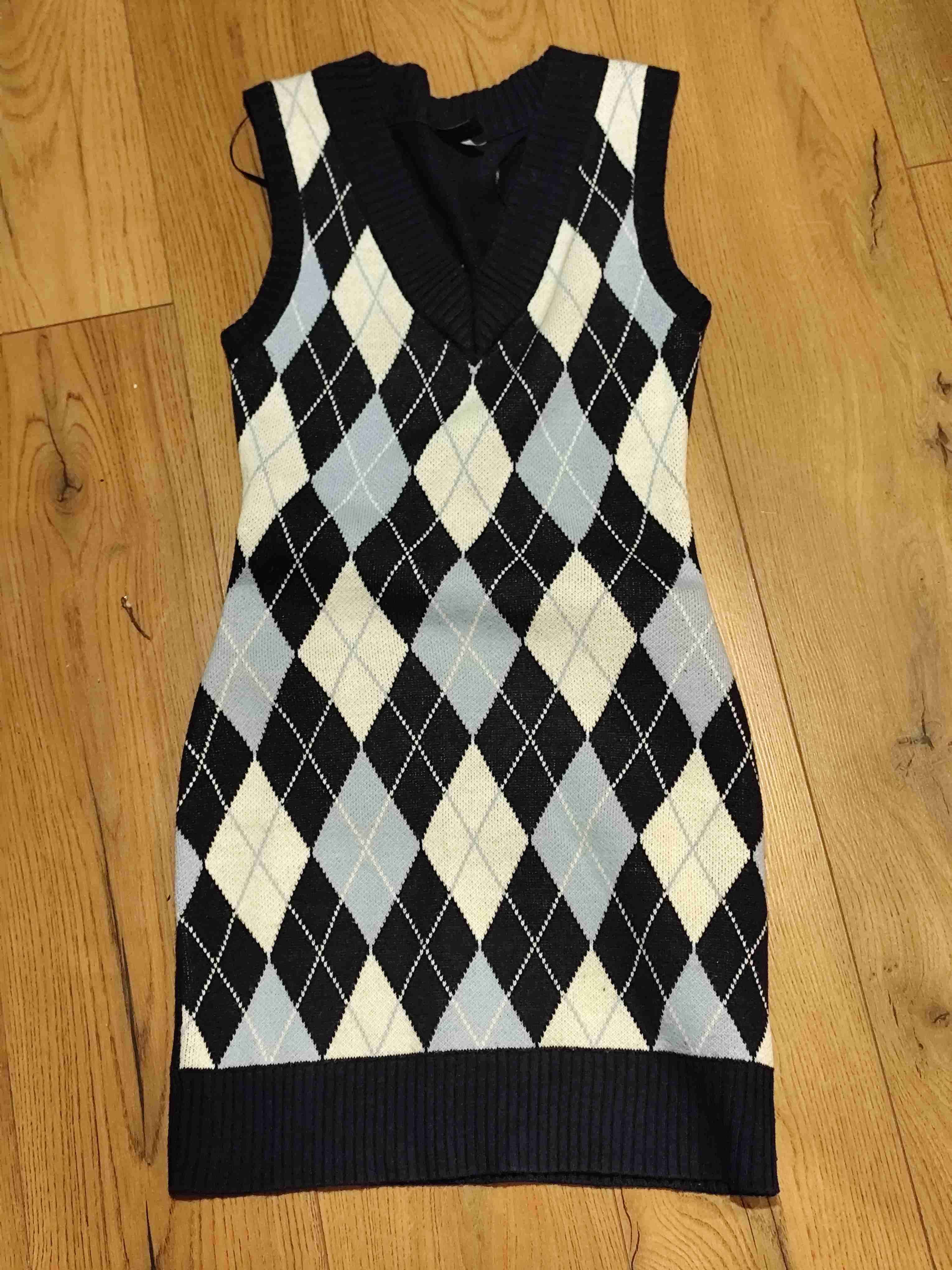 Vestido sin mangas a cuadros