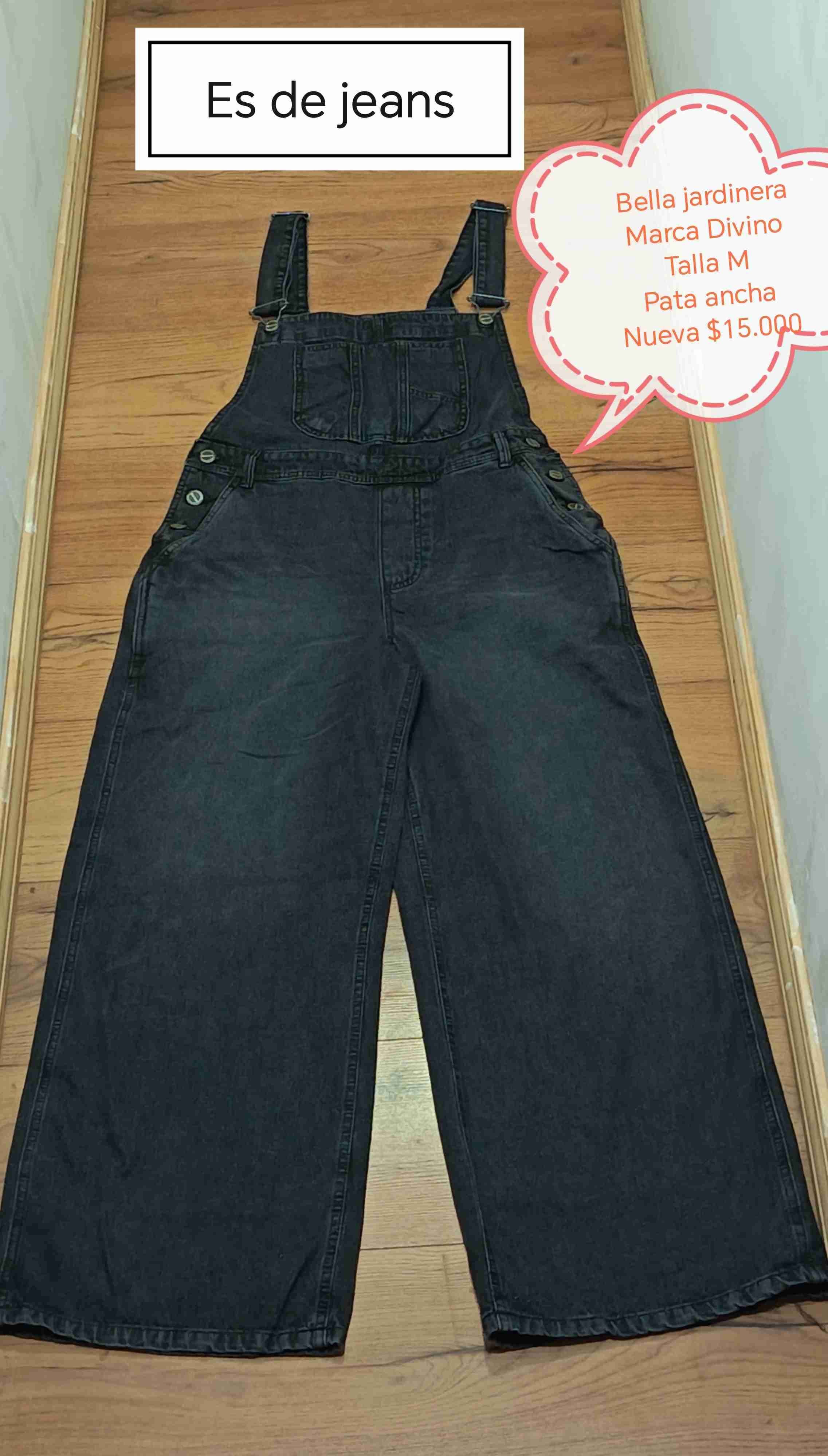 Jardinera de jeans ancha