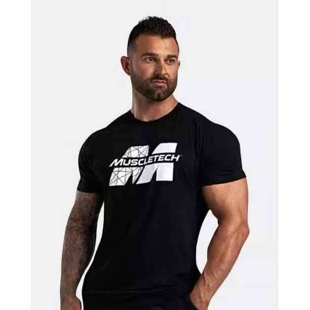 Polera negra Muscletech