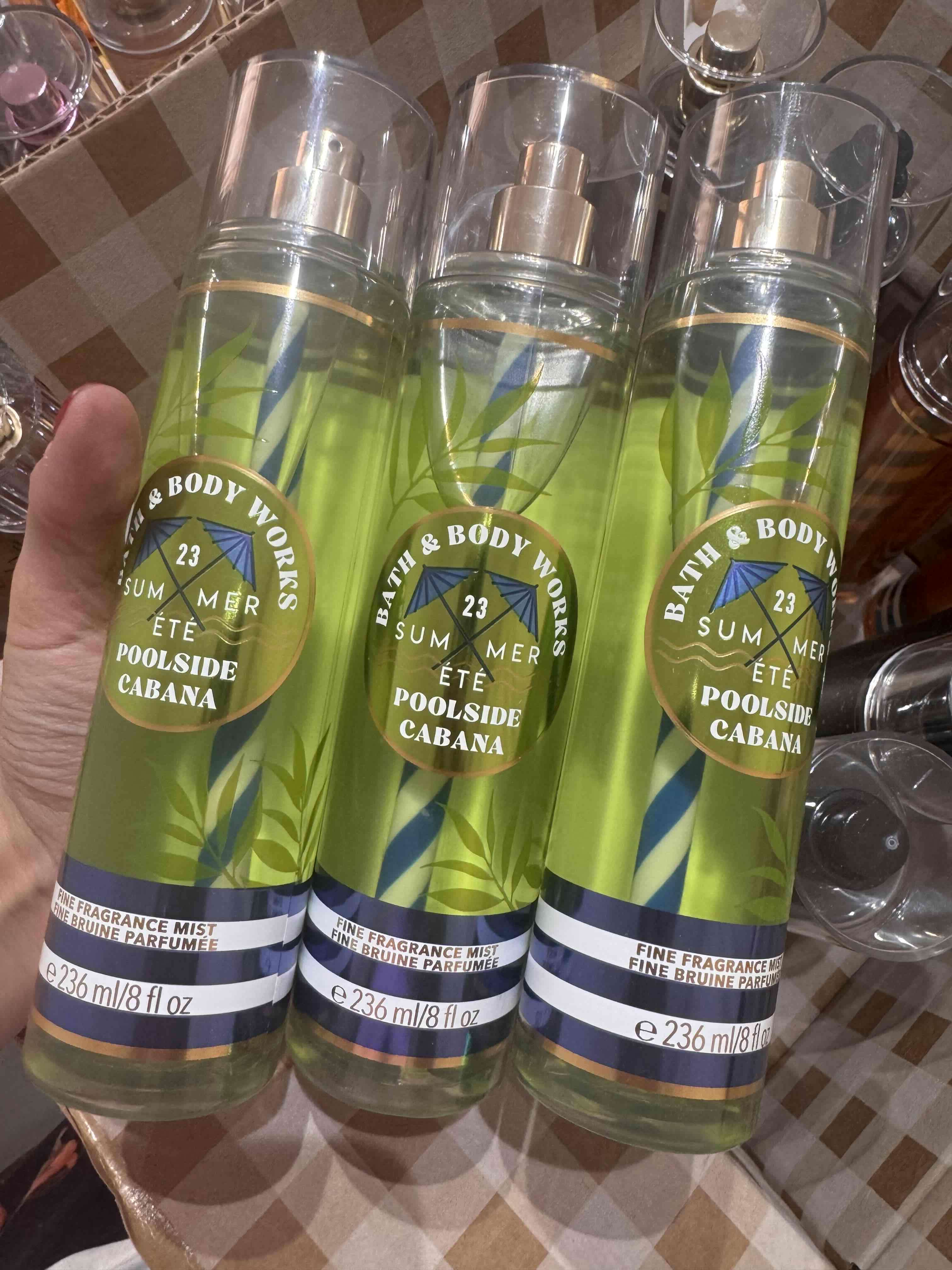 3 Body mist Bath & Body Works Pool side cabana