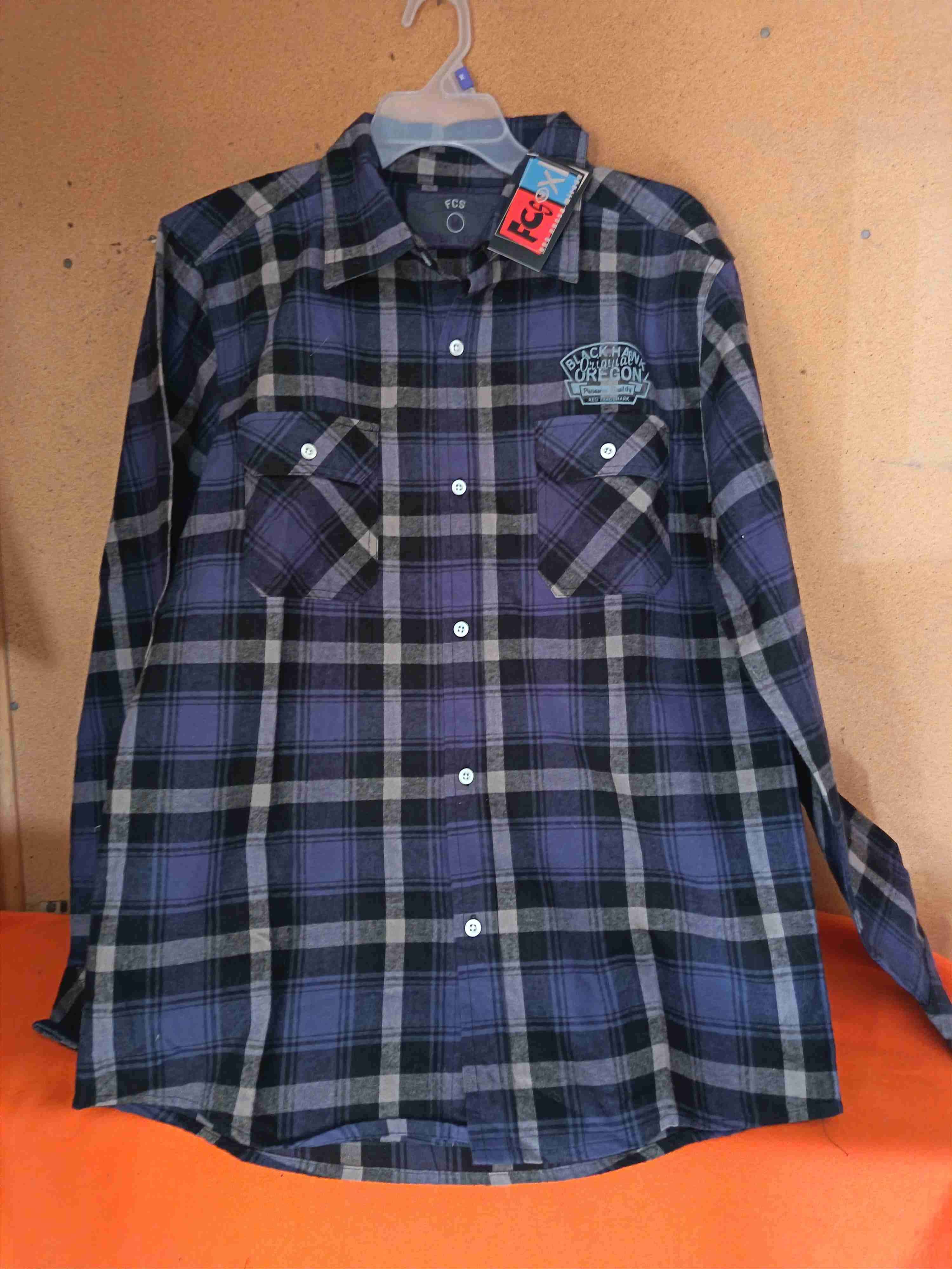 Camisa a cuadros morado