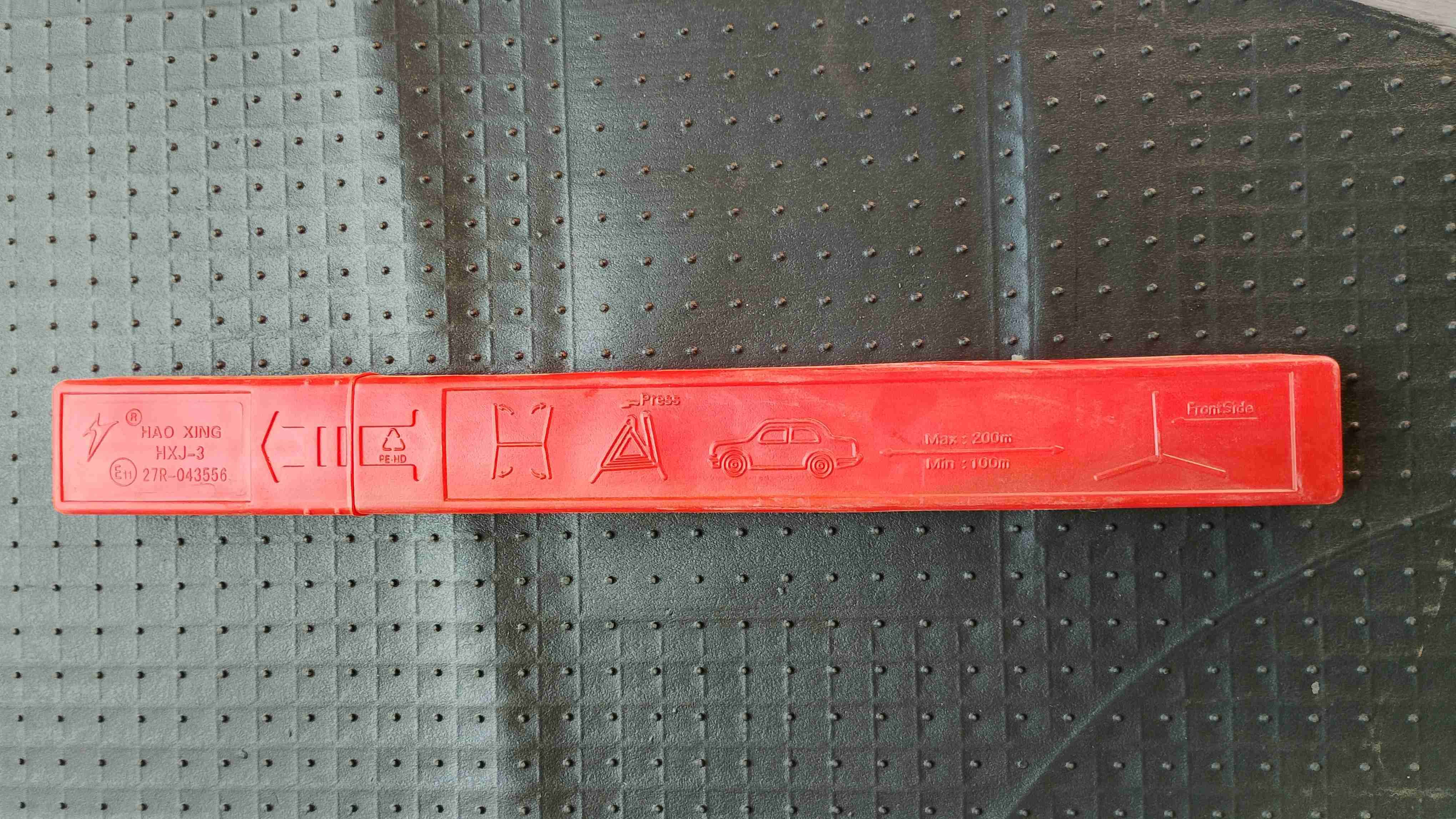 Triángulo de emergencia rojo