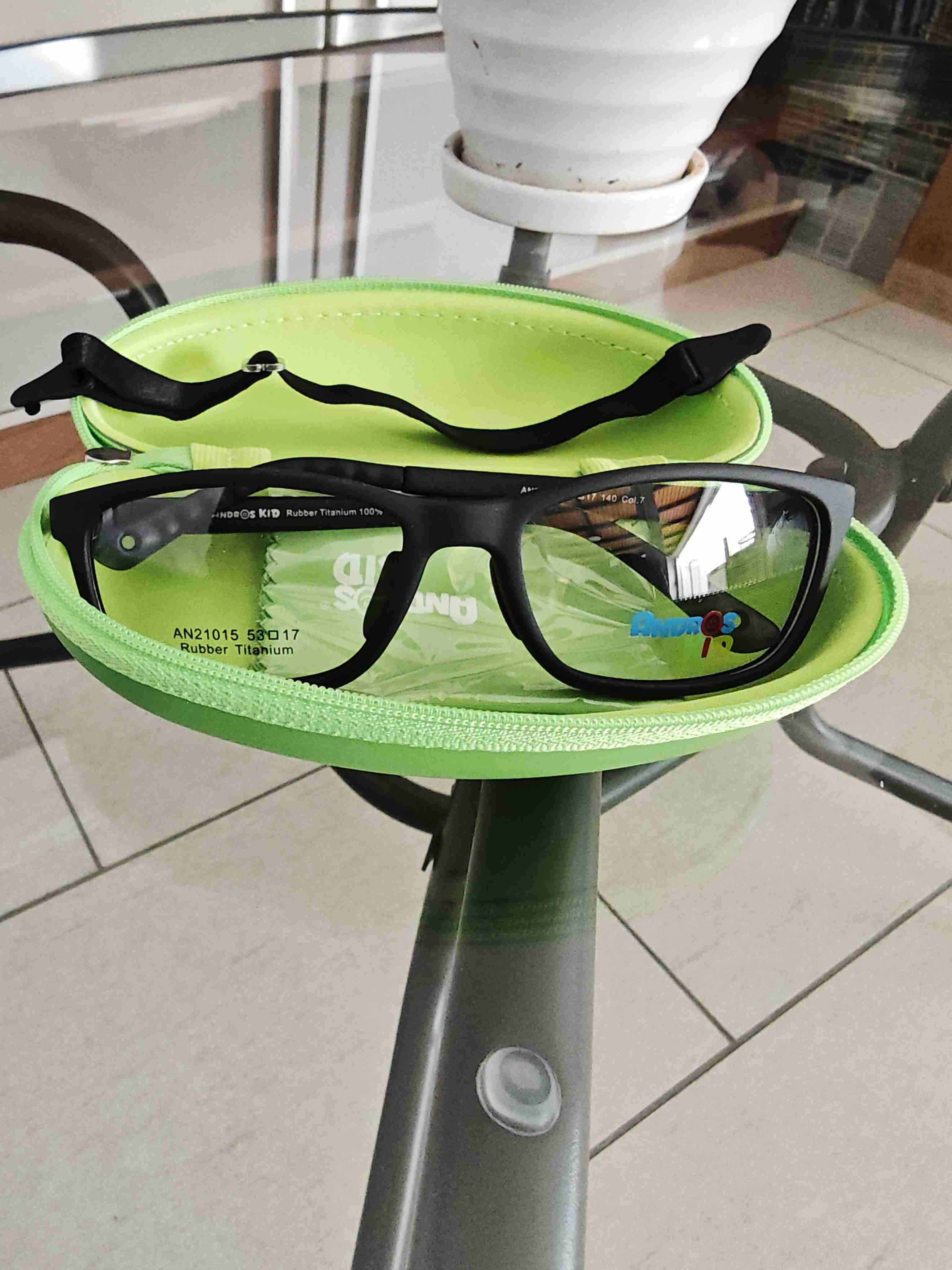 Gafas opticas negras flexible para niños