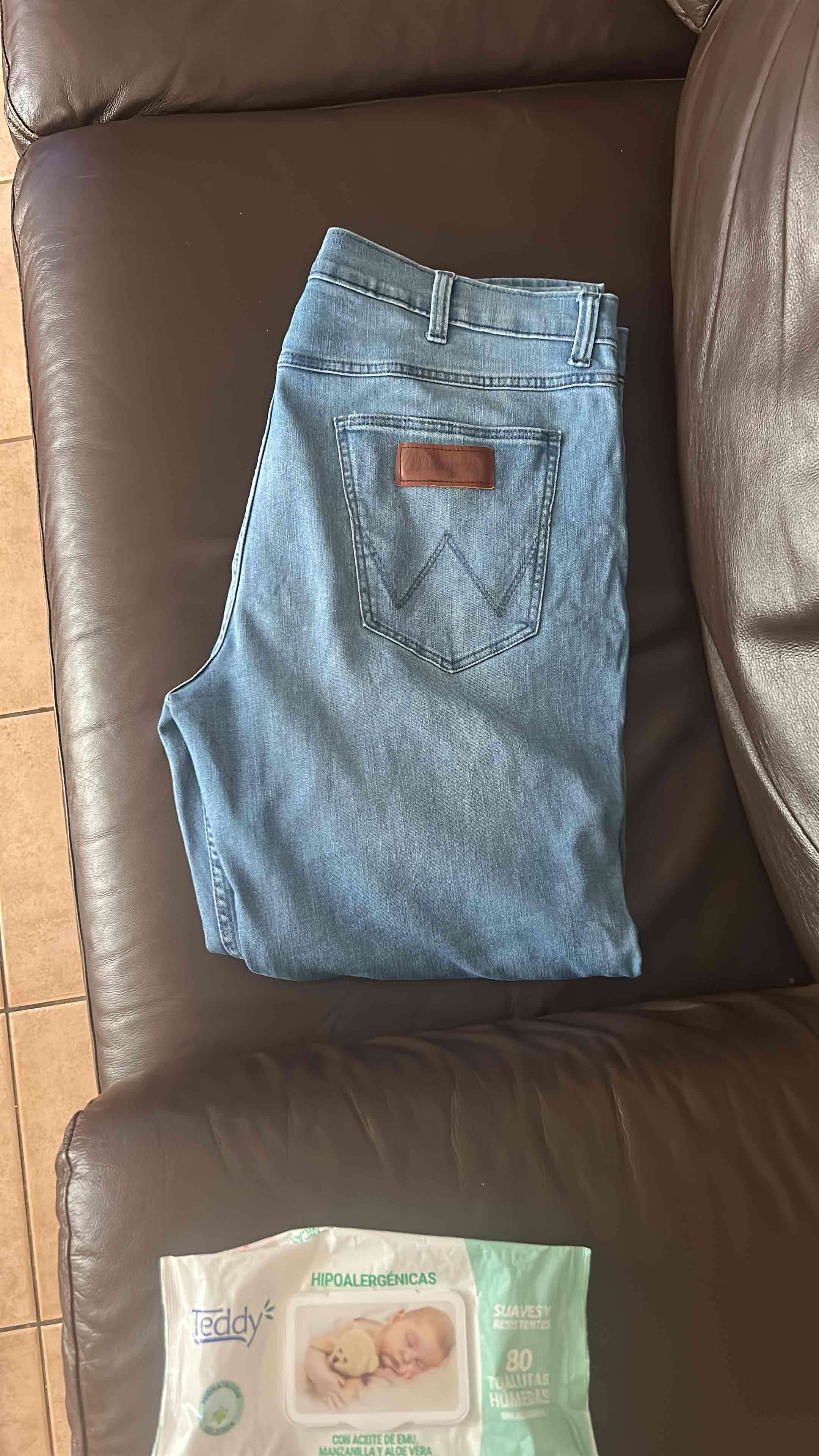 Jeans de mezclilla azul wrangler original  t54