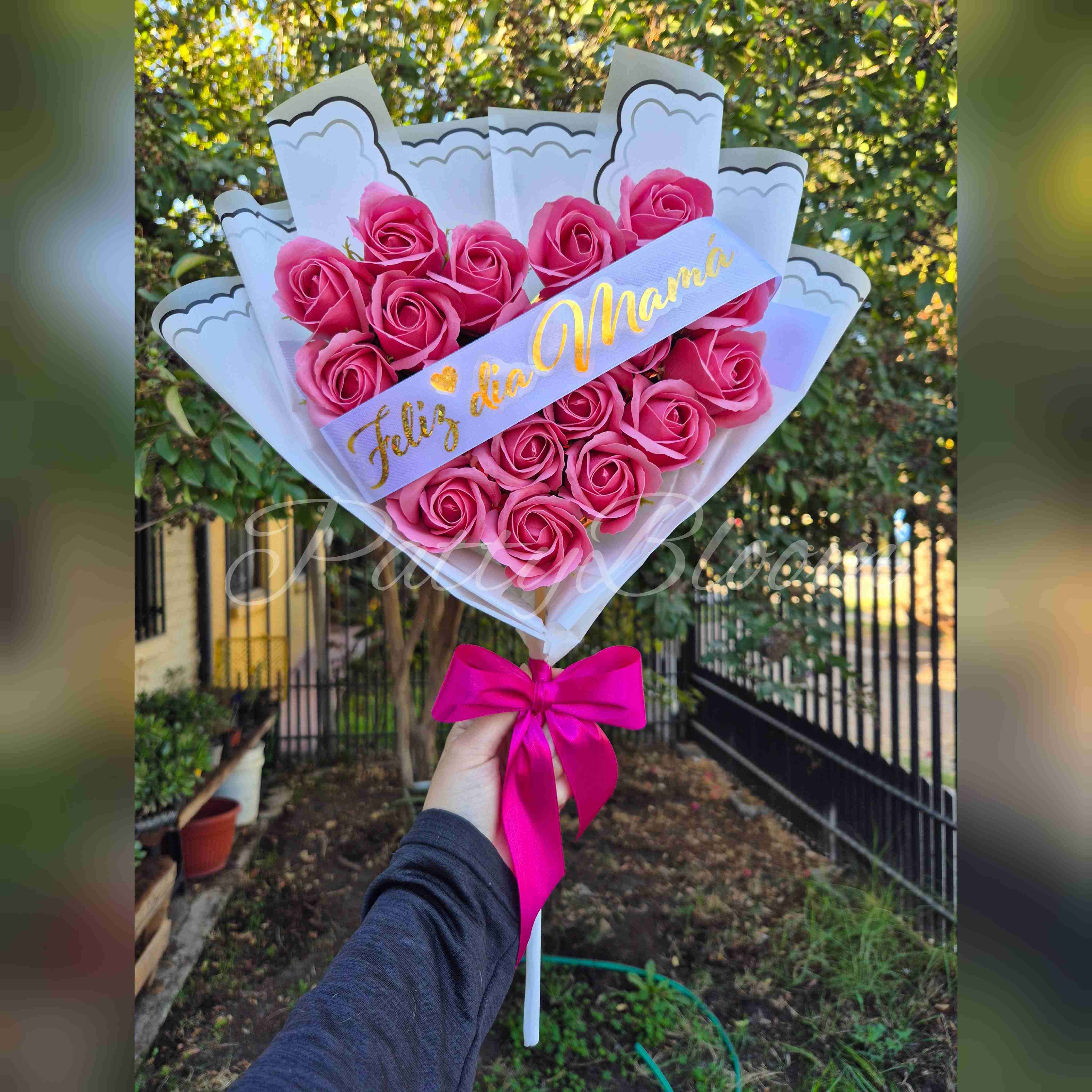 Ramo paleta corazón para Mamá