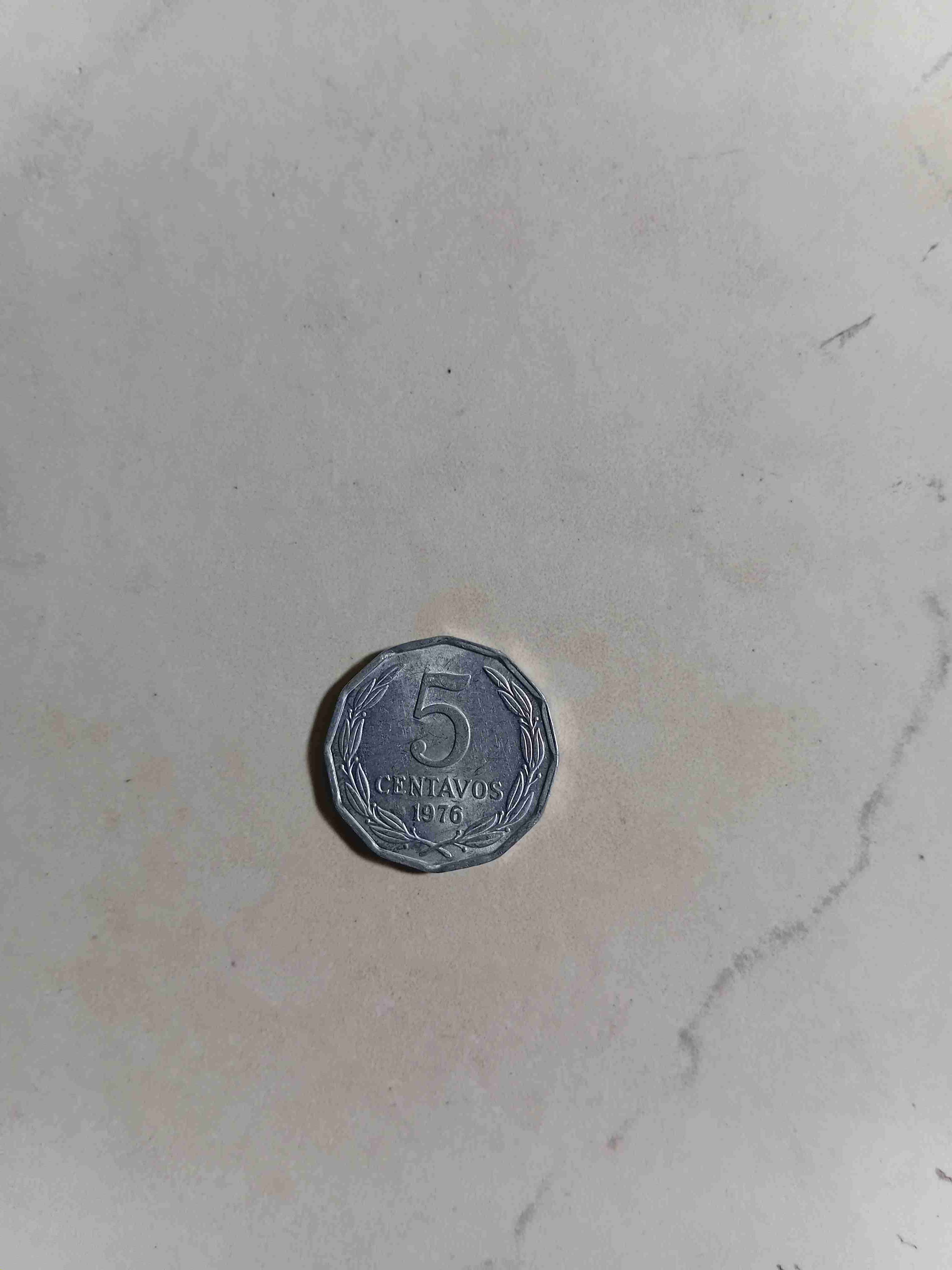 Moneda 5 centavos 1976