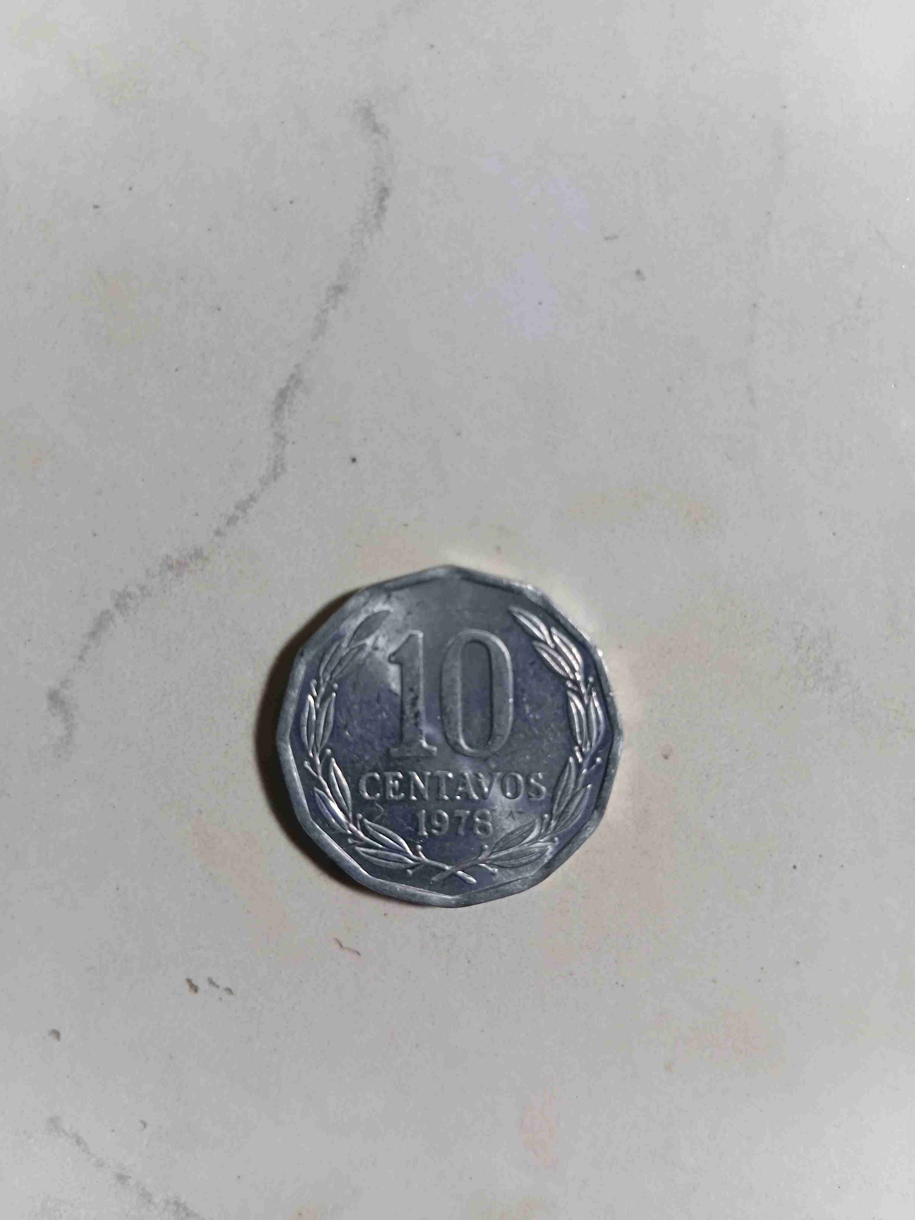 Moneda 10 centavos 1978