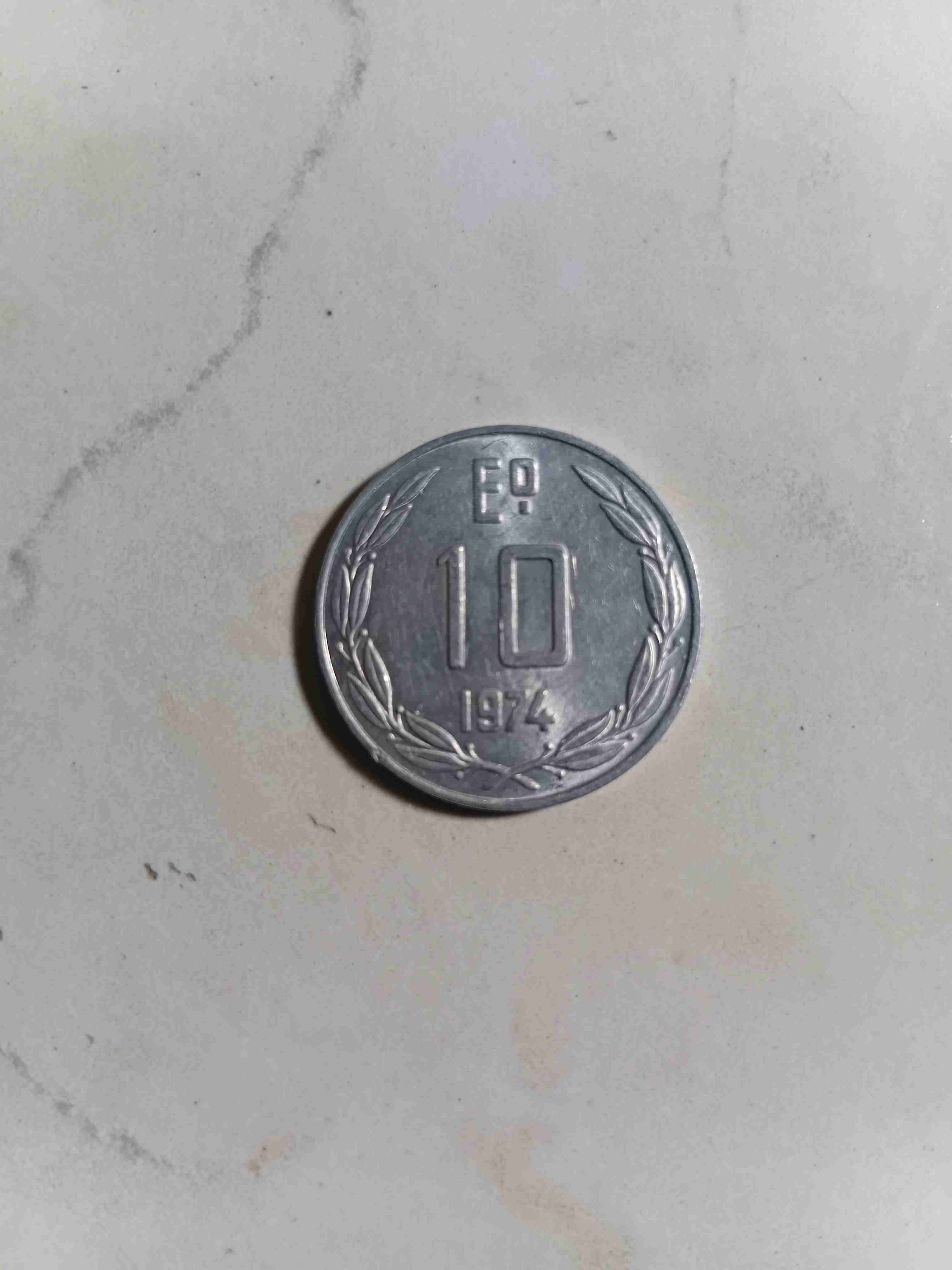 Moneda de 10 ECU 1974