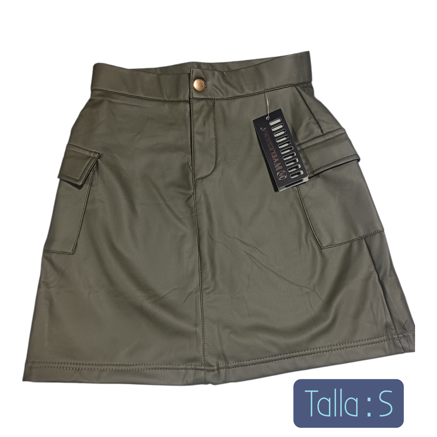 Falda cargo verde oliva