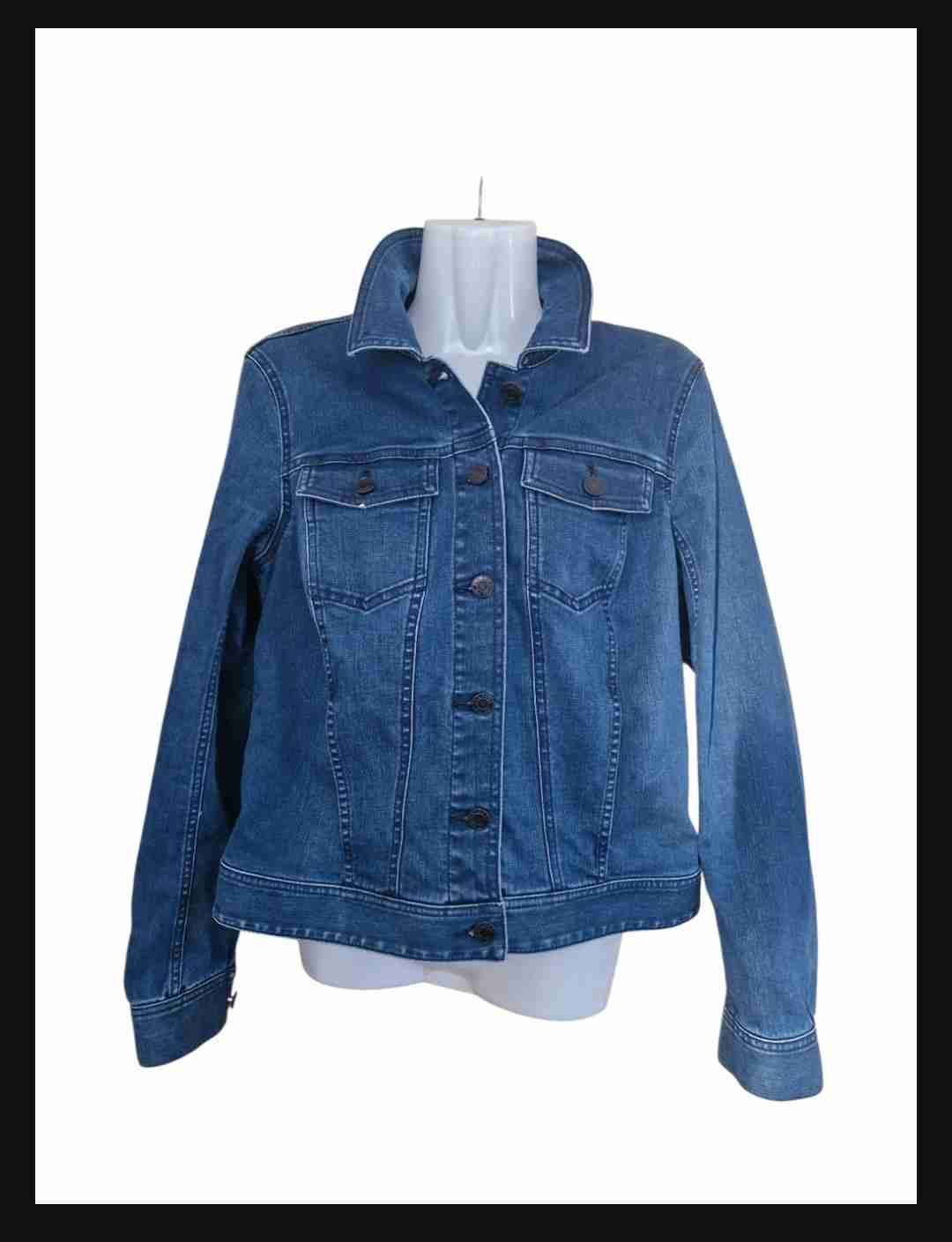 Chaqueta denim azul mujer