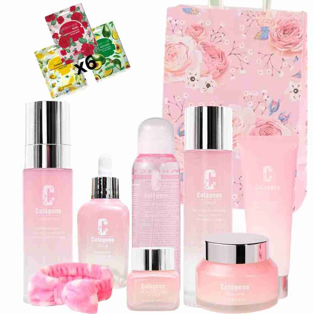 Set de cuidado facial colágeno