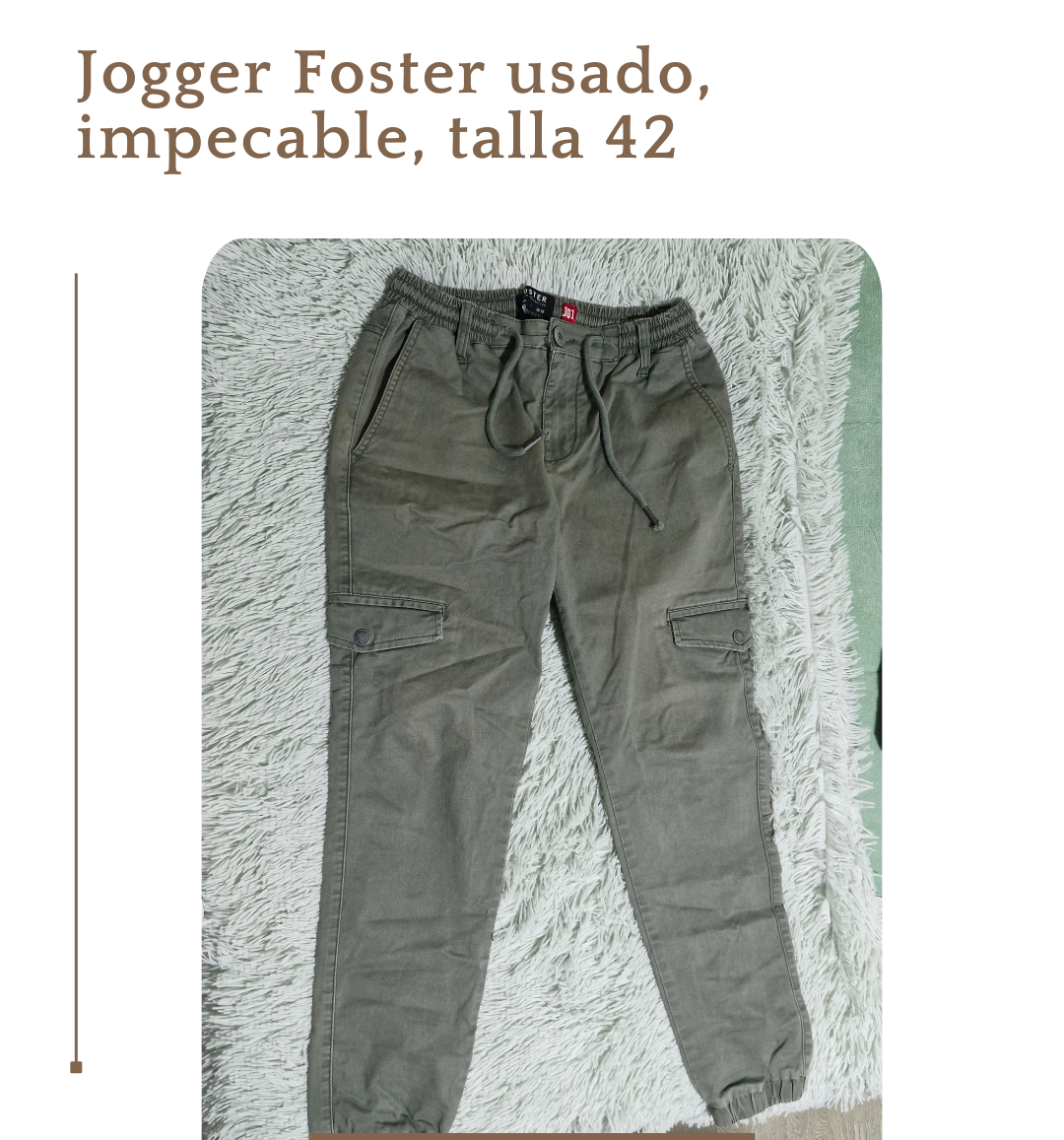 Jogger Foster color verde