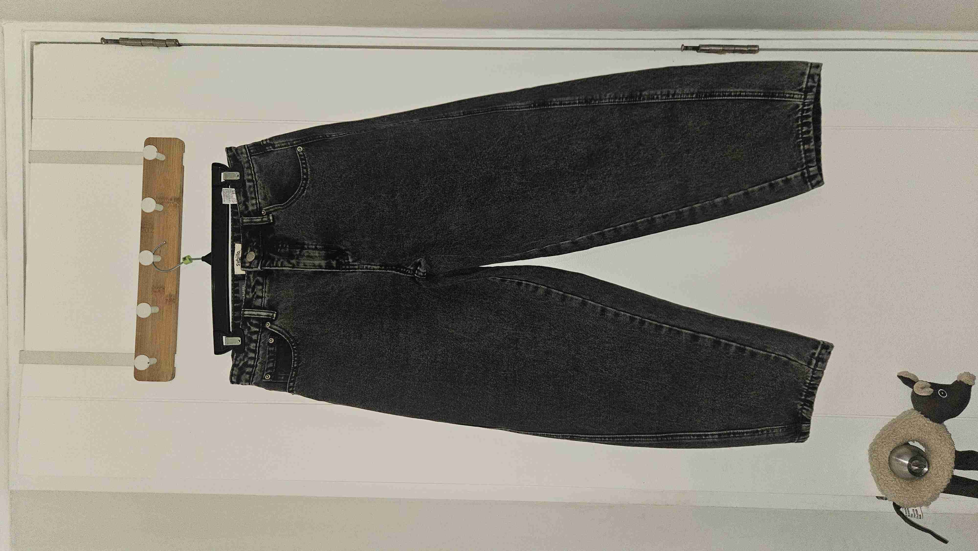 Jeans negros estilo vintage