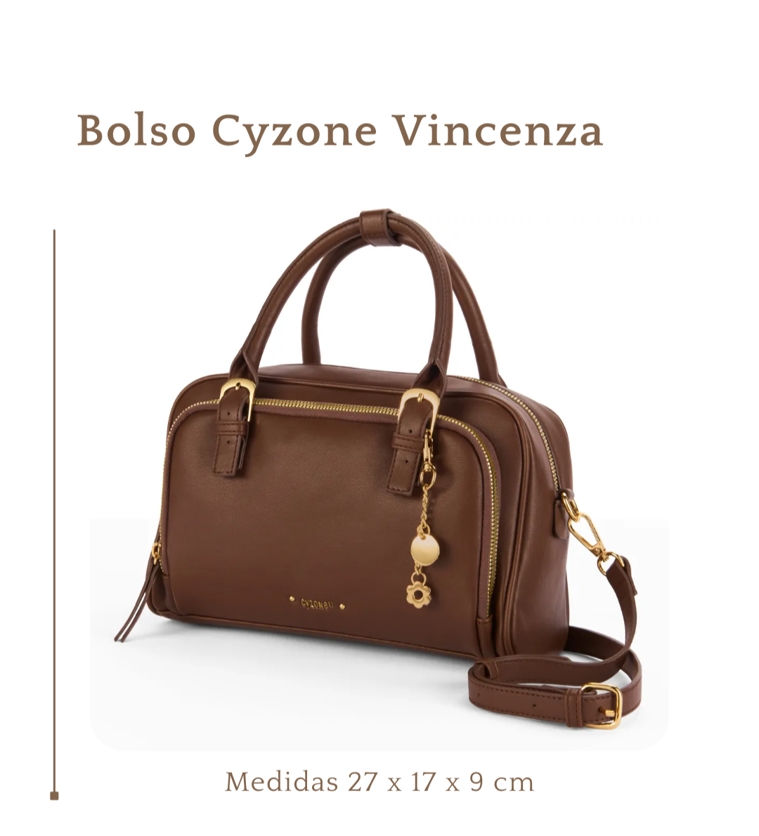 Bolso Cyzone Vincenza café