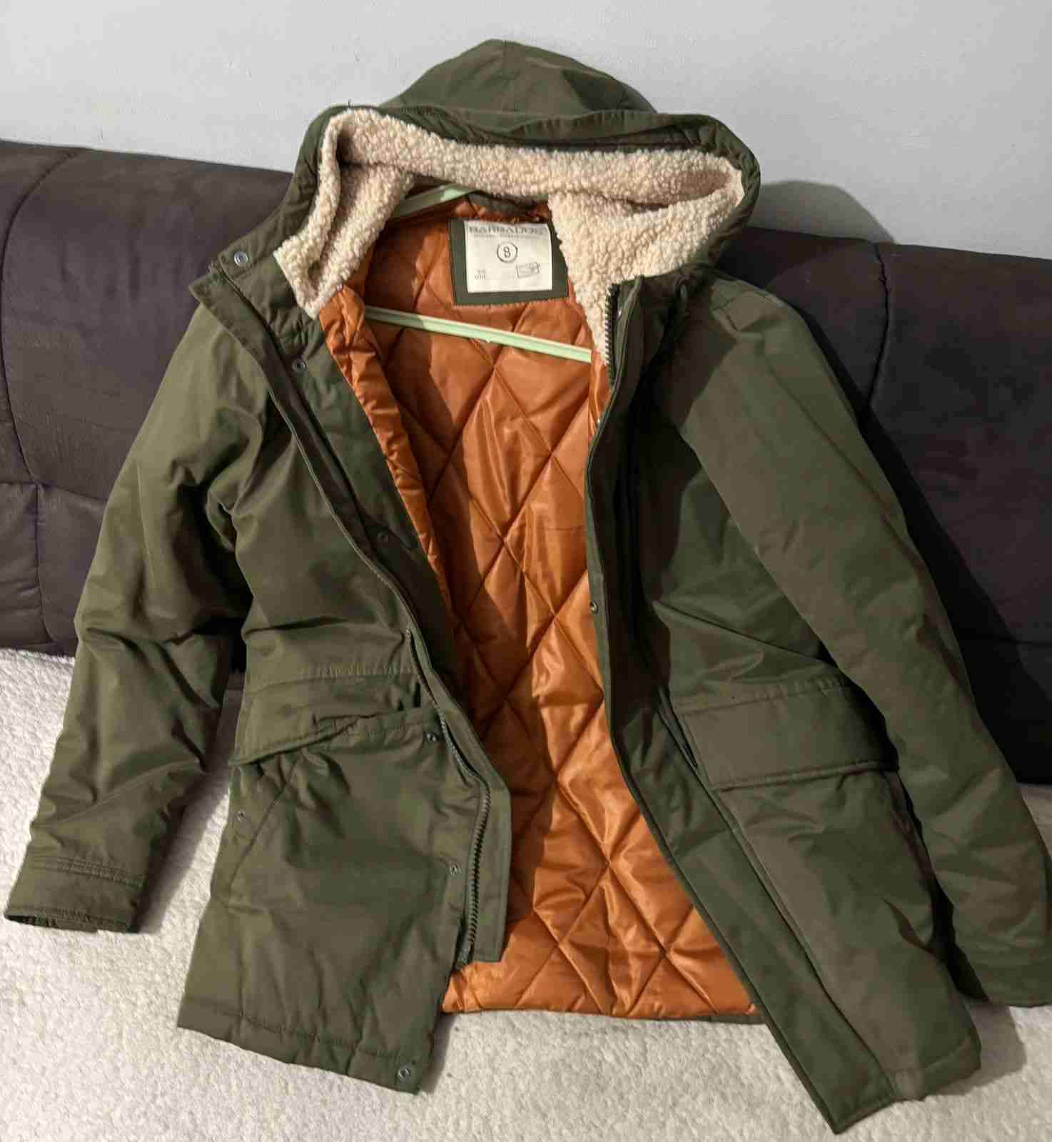 Parka Verde con Forro Interior