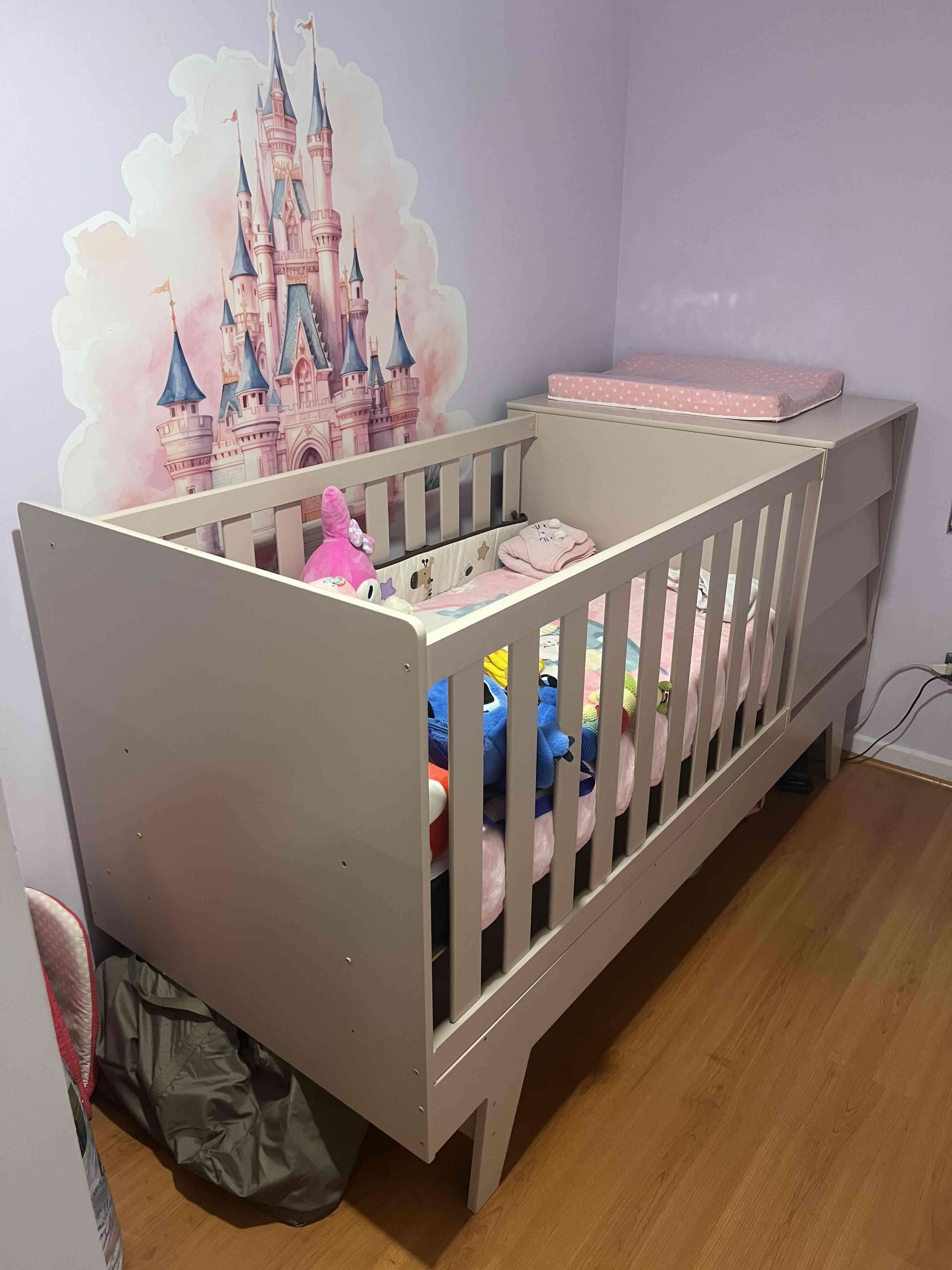 Cuna 3 en 1 Rosada KIDSCOOL