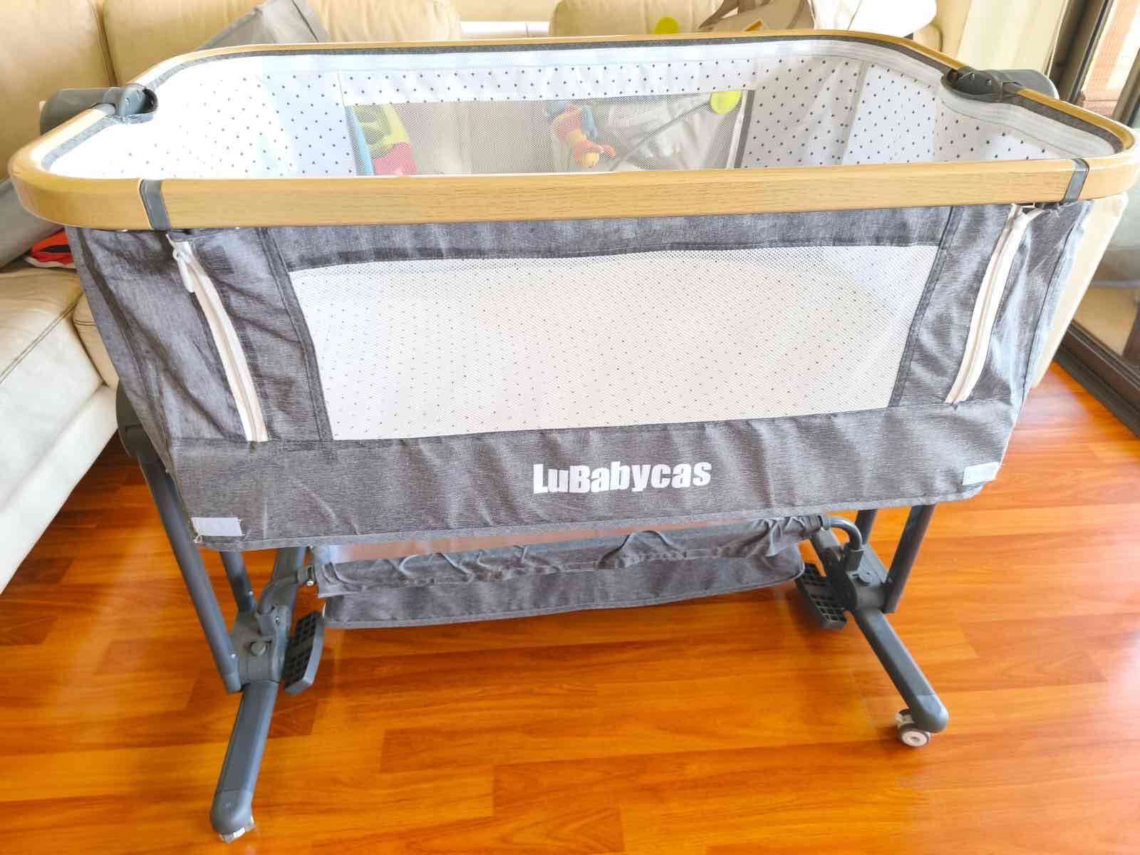 Cuna colecho gris LuBabycas