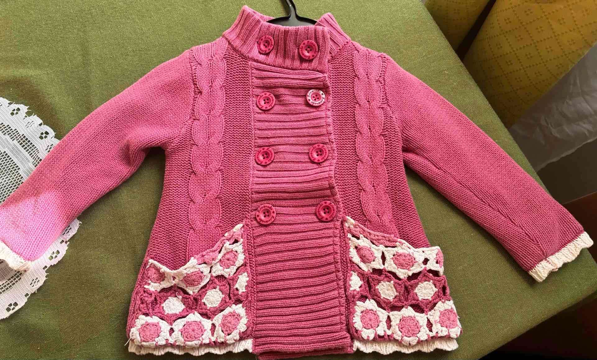 Chaleco rosado niña talla 3 limonada