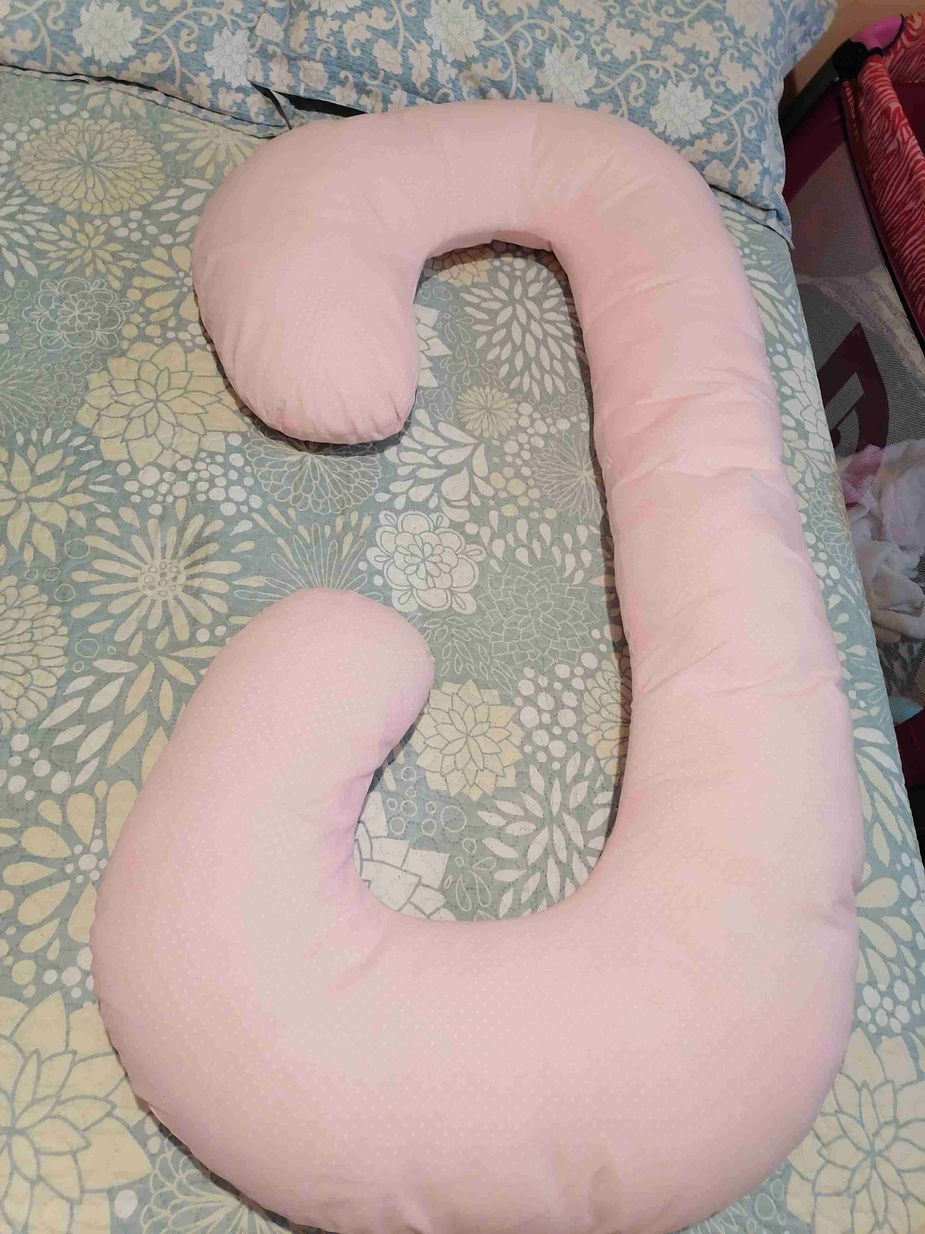 Almohada de maternidad rosada