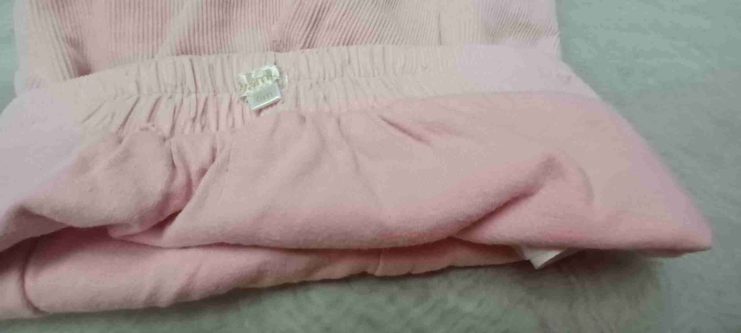 Pantalones bebé rosados Yamp 6 meses cotelé - miniatura 6