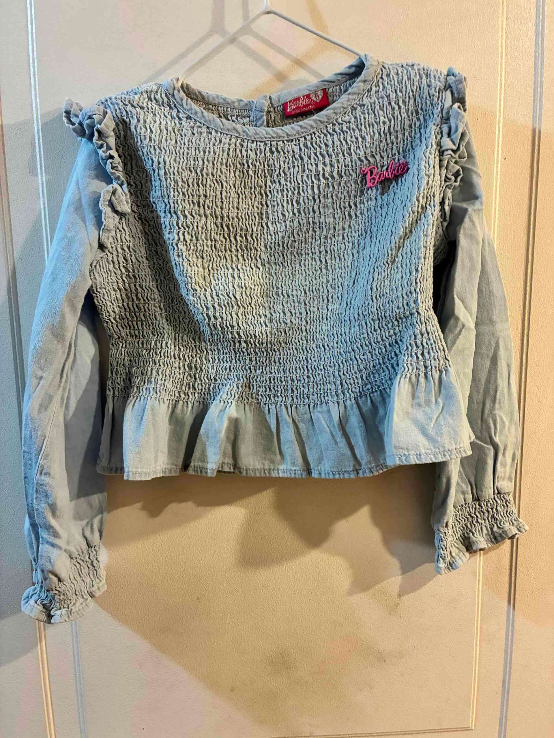 Blusa denim Barbie azul talla 6